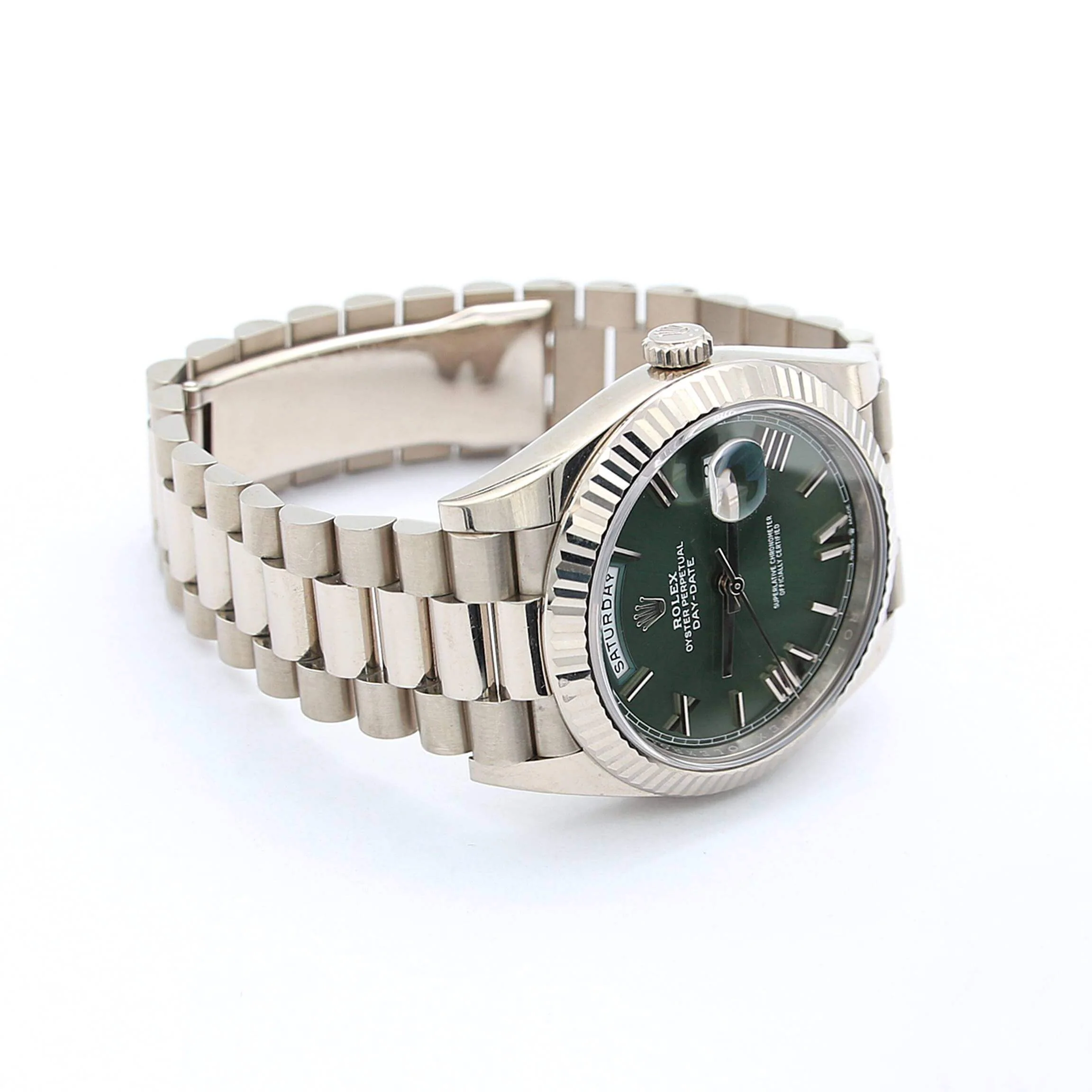 Rolex Day-Date 40 ref. 228239 - Green Roman Dial - Full Set - Image 7