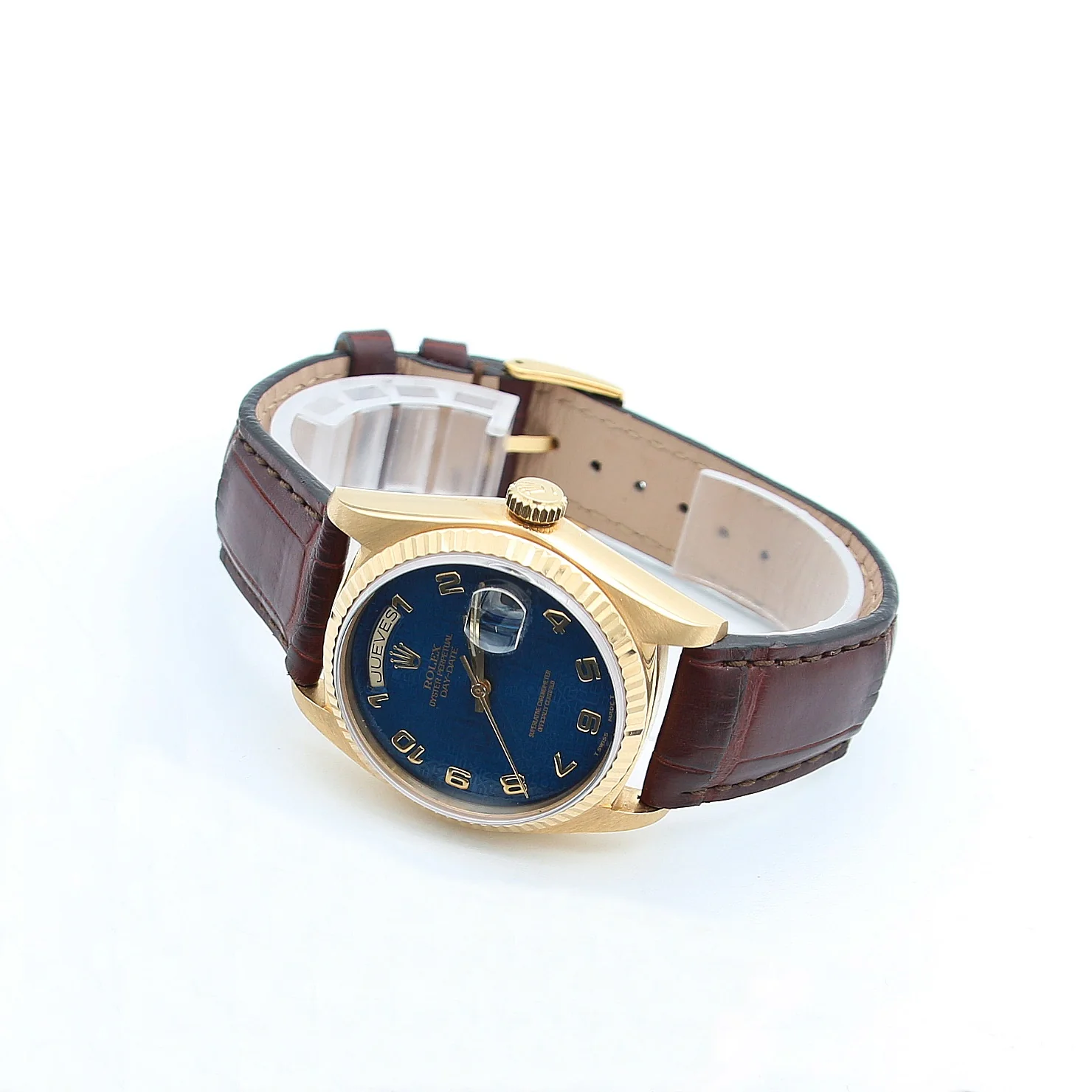Rolex Day-Date ref. 18038 Blue Millennary Leather strap - Image 3