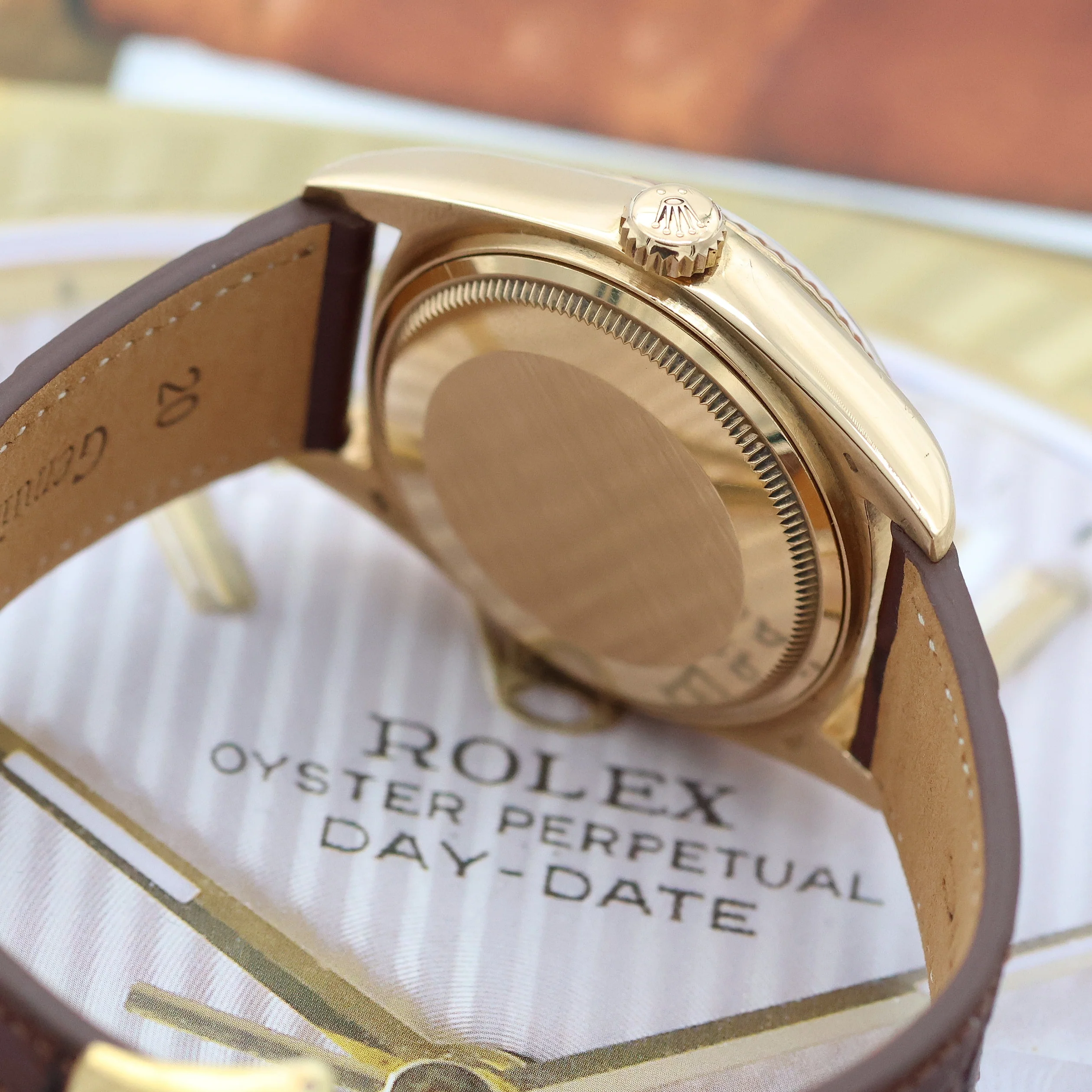 Rolex Day-Date ref. 18038 Champagne Dial - Leather strap - Image 18