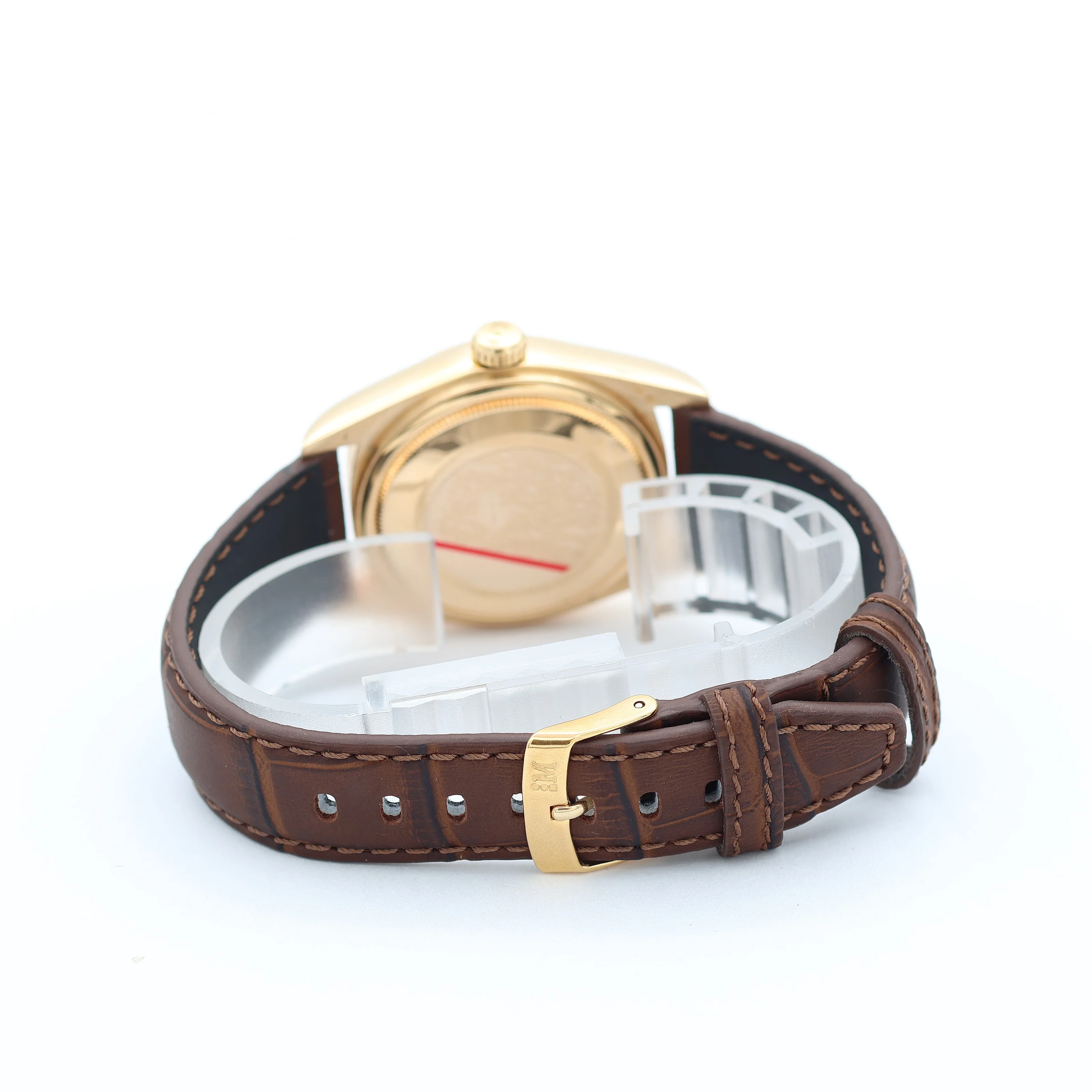 Rolex Day-Date ref. 18038 Champagne Roman Dial - Leather strap - Image 13