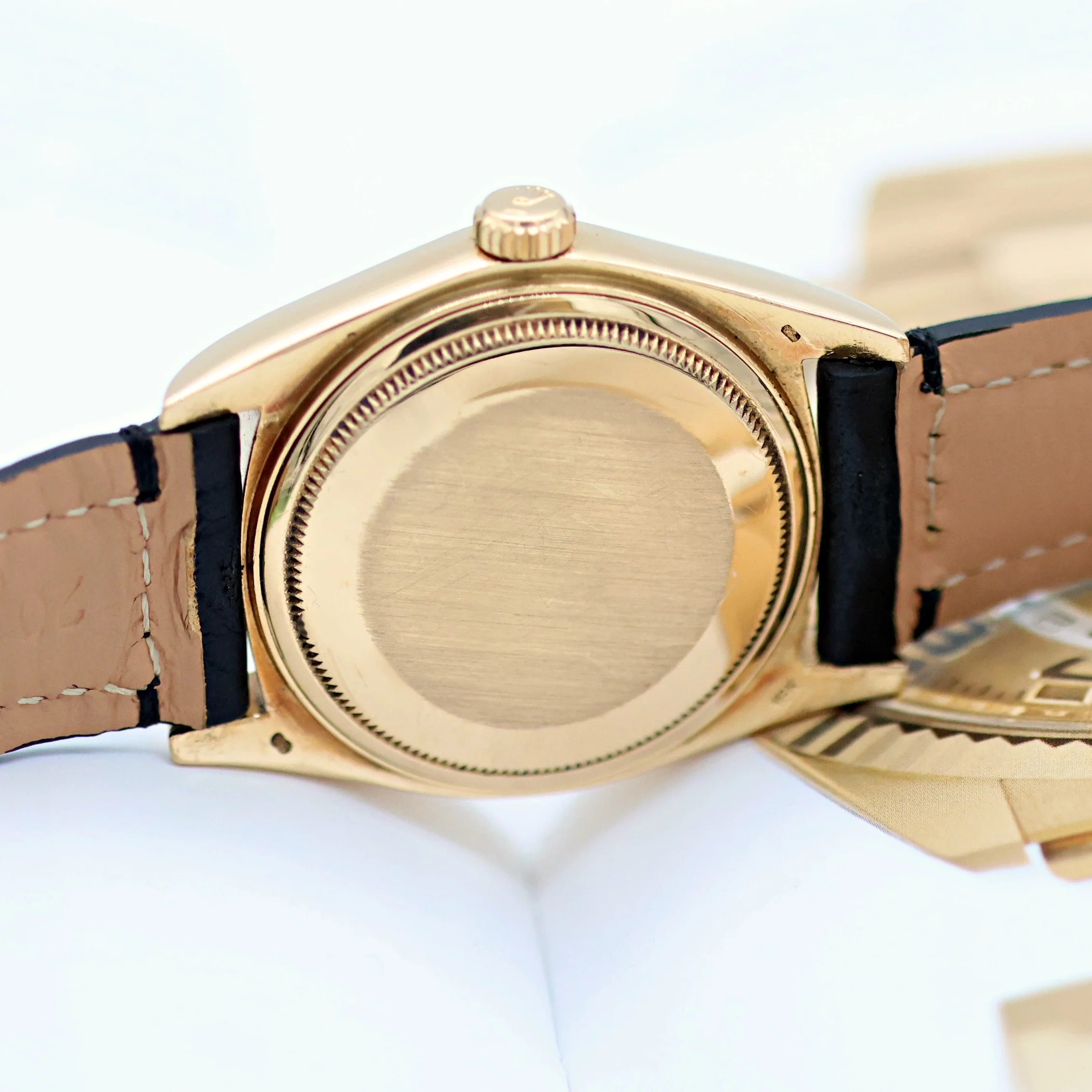 Rolex Day-Date ref. 18038 Creamy Roman Dial - Leather strap - Image 13