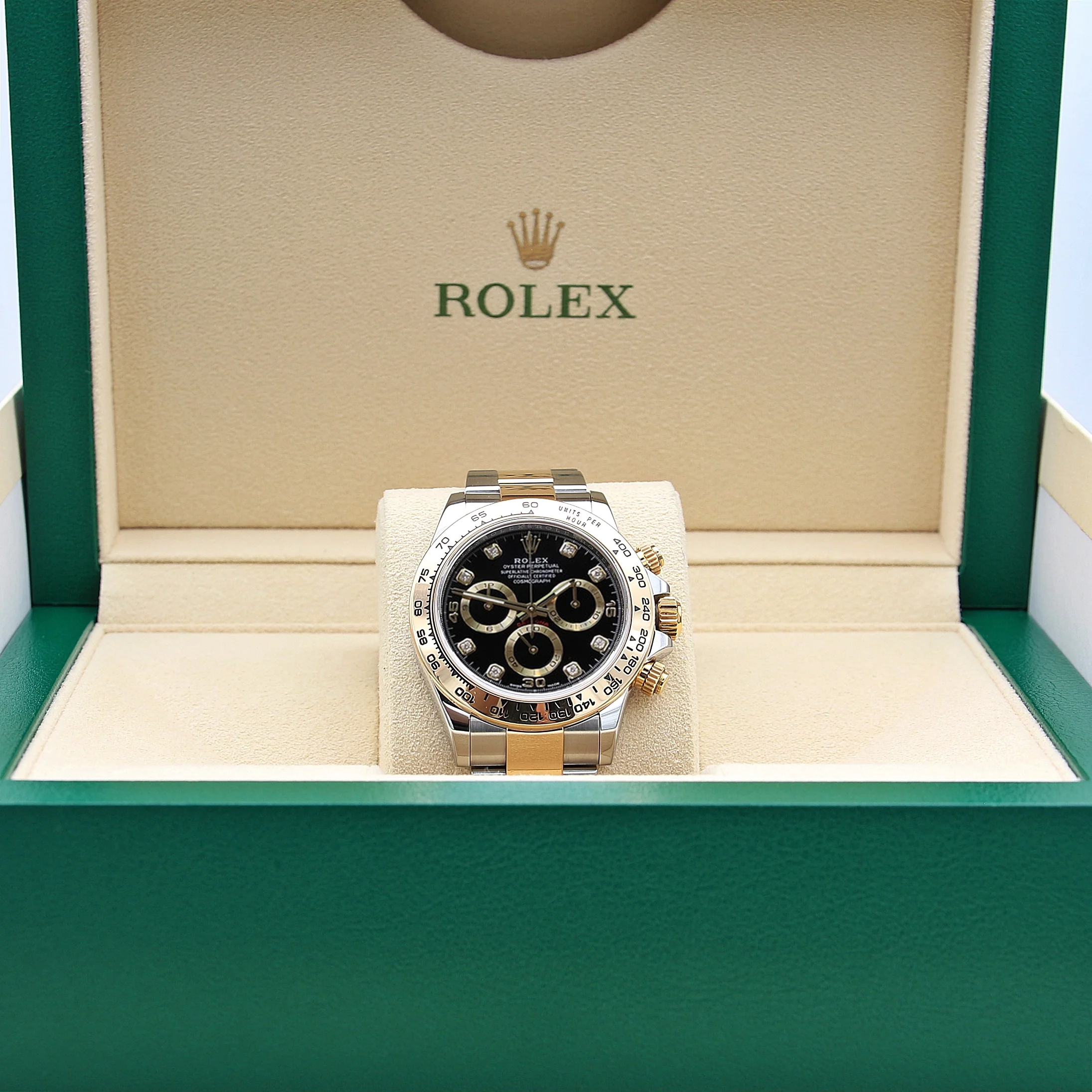 Rolex Daytona ref. 116503 steel/gold - Black Diamonds dial - Full Set - Image 4