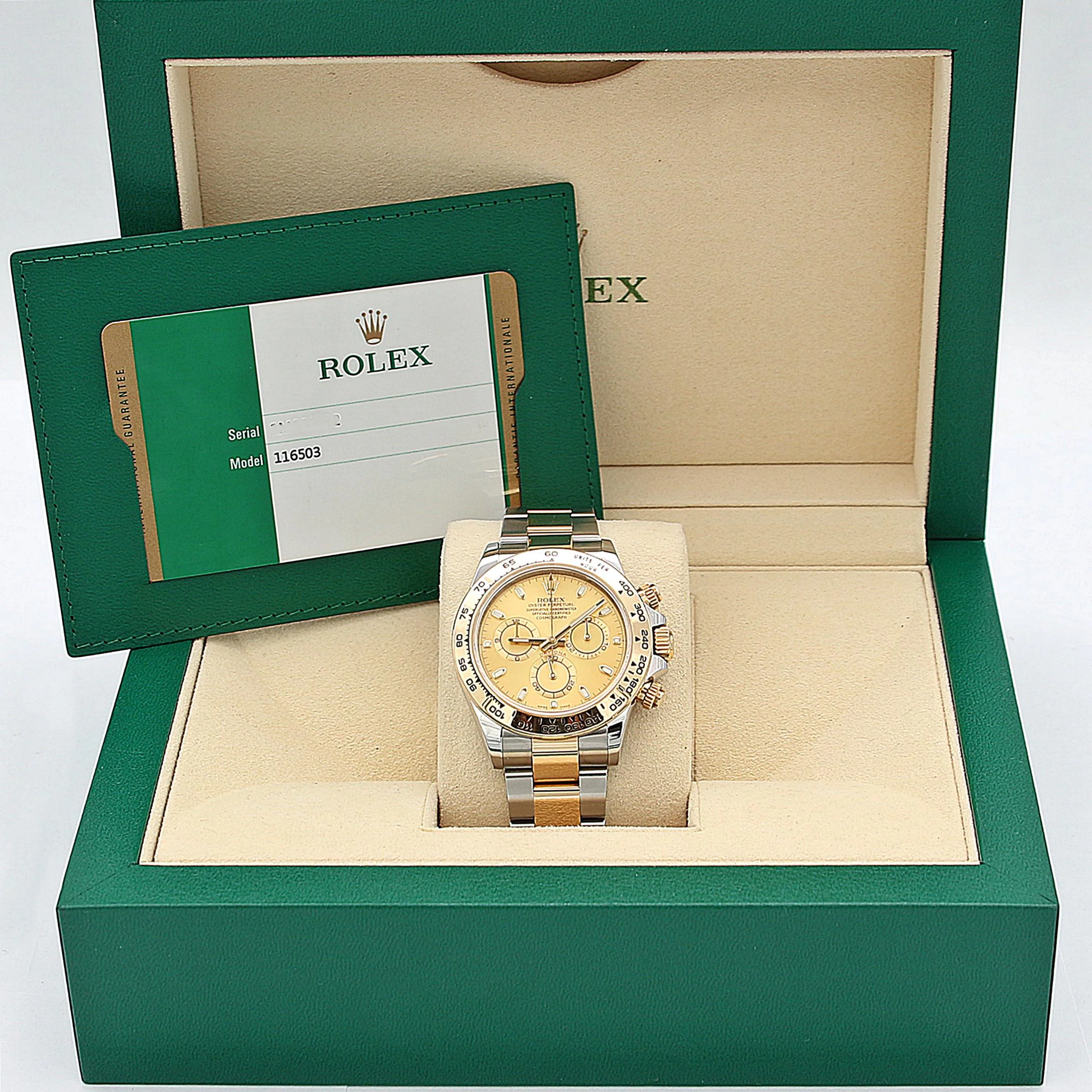Rolex Daytona ref. 116503 steel/gold - Champagne dial - Full Set - Image 2