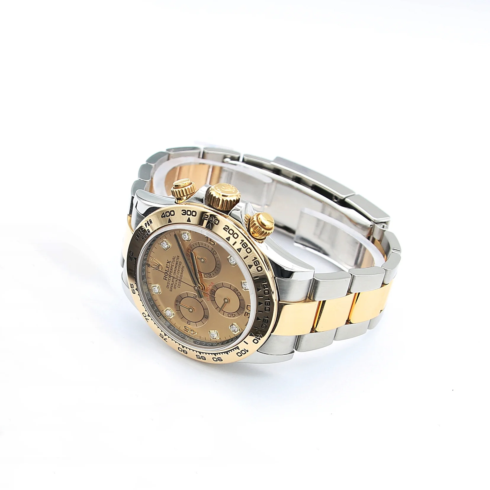 Rolex Daytona ref. 116503 steel/gold - Champagne Diamonds dial - Full Set - Image 6