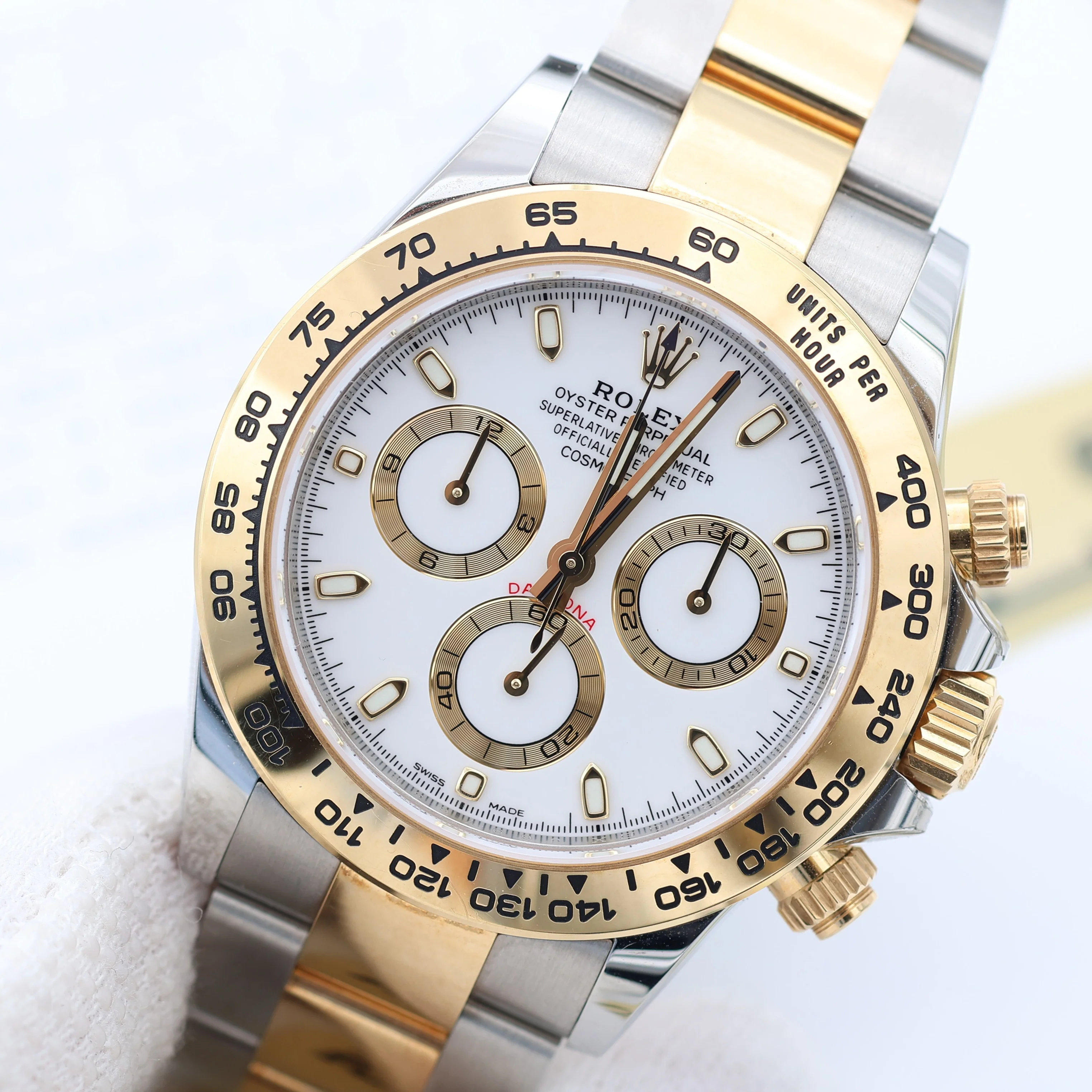 Rolex Daytona ref. 116503 steel/gold - White dial w/golden subs - Full Set - Image 6