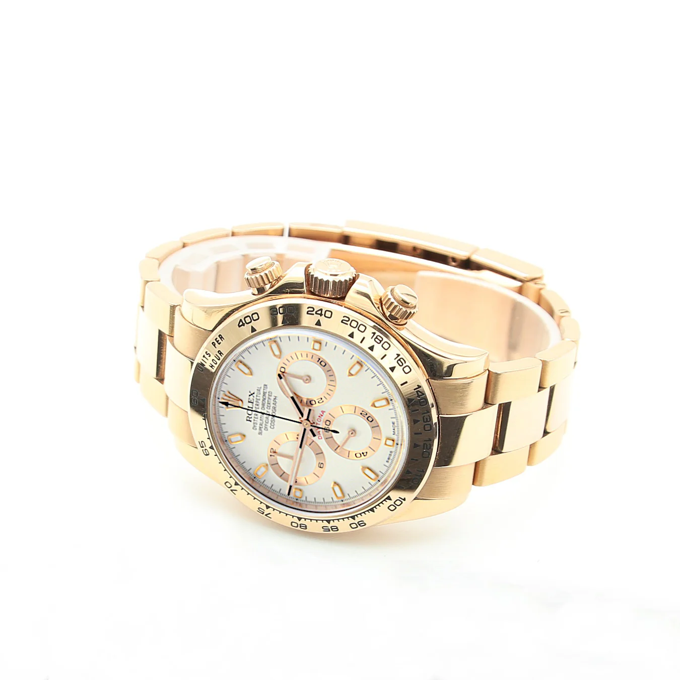 Rolex Daytona ref. 116505 Rose Gold - Ivory Dial with Gold Subdials - Full Set - Image 4