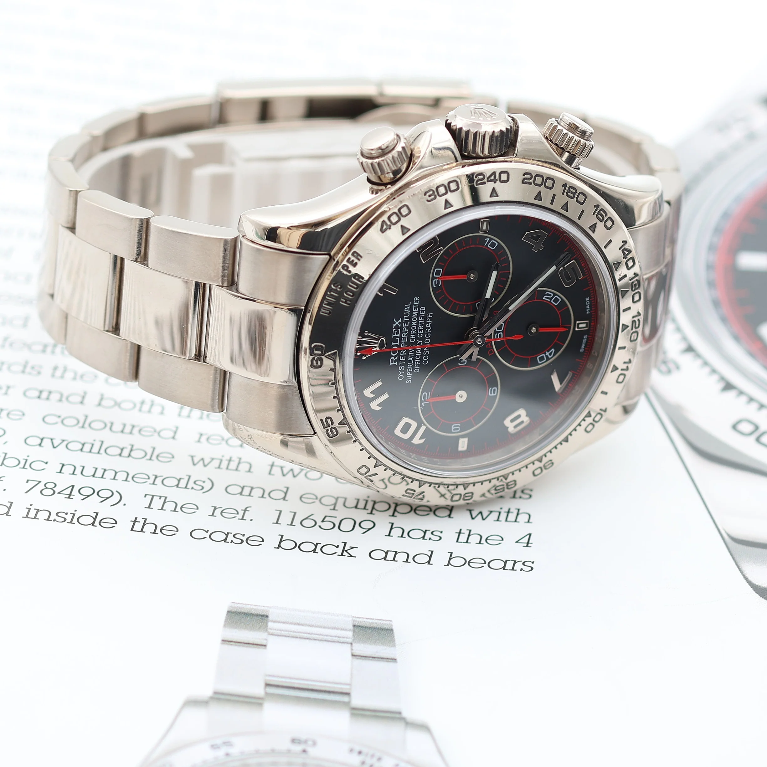 Rolex Daytona ref. 116509 - Black Racing with red hands Dial - Full Set - Image 10