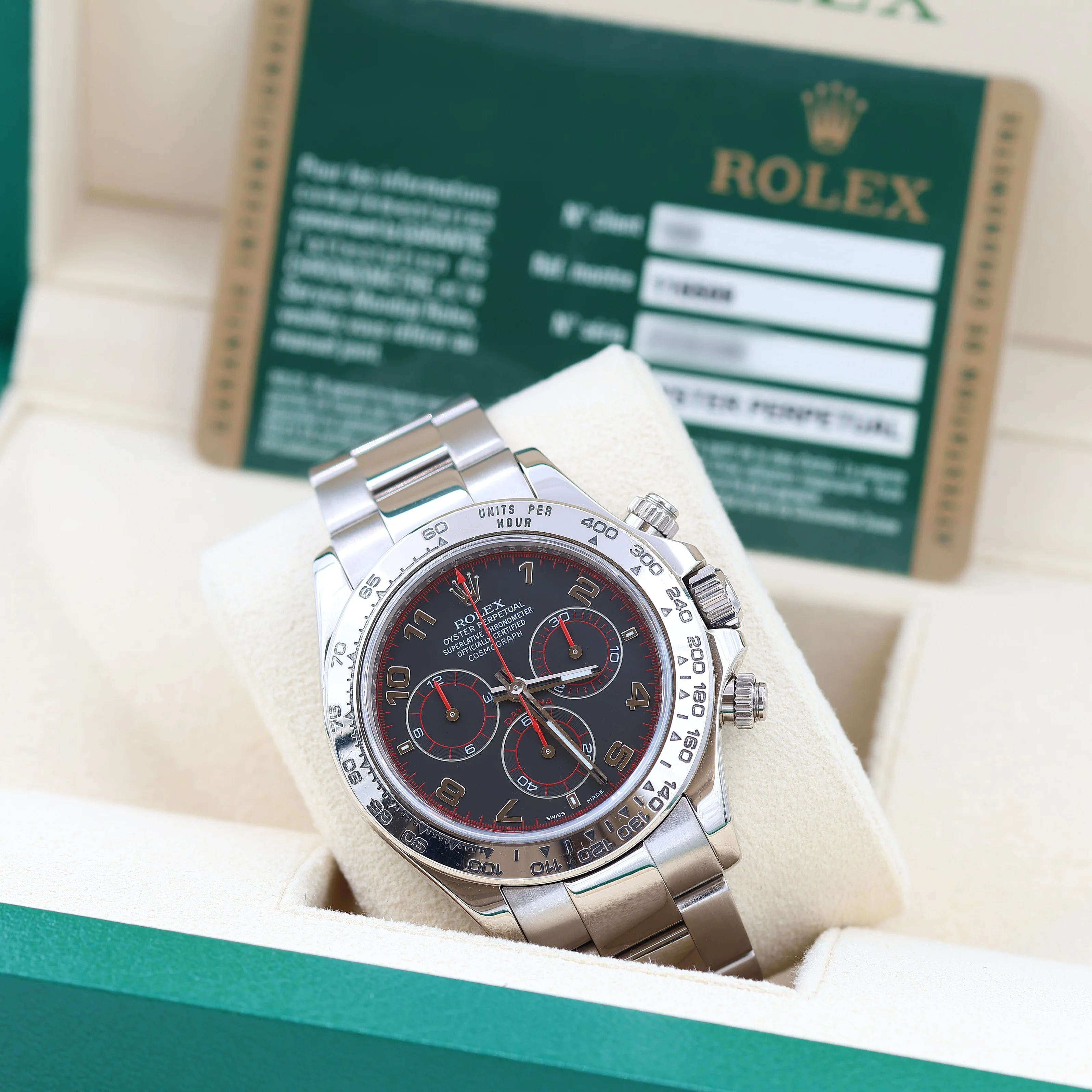 Rolex Daytona ref. 116509 - Black Racing with red hands Dial - Full Set - Image 3