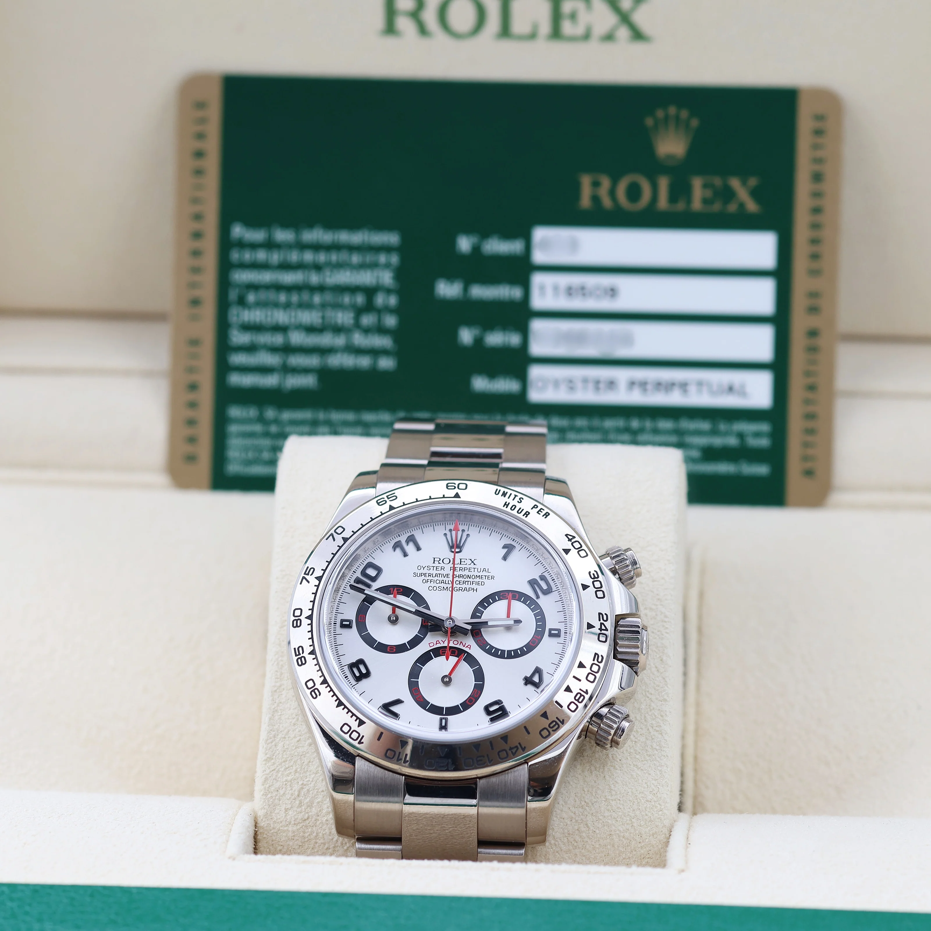Rolex Daytona ref. 116509 - Silver Racing Dial - Full Set - Image 4