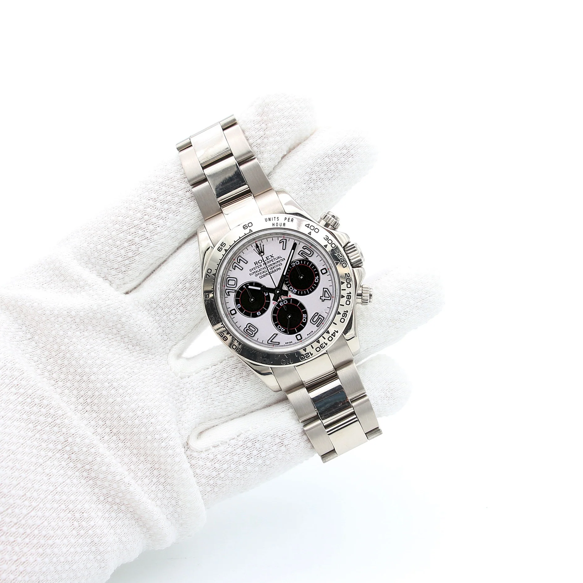 Rolex Daytona ref. 116509 - Silver with black subs PANDA Dial - Full Set - Image 3