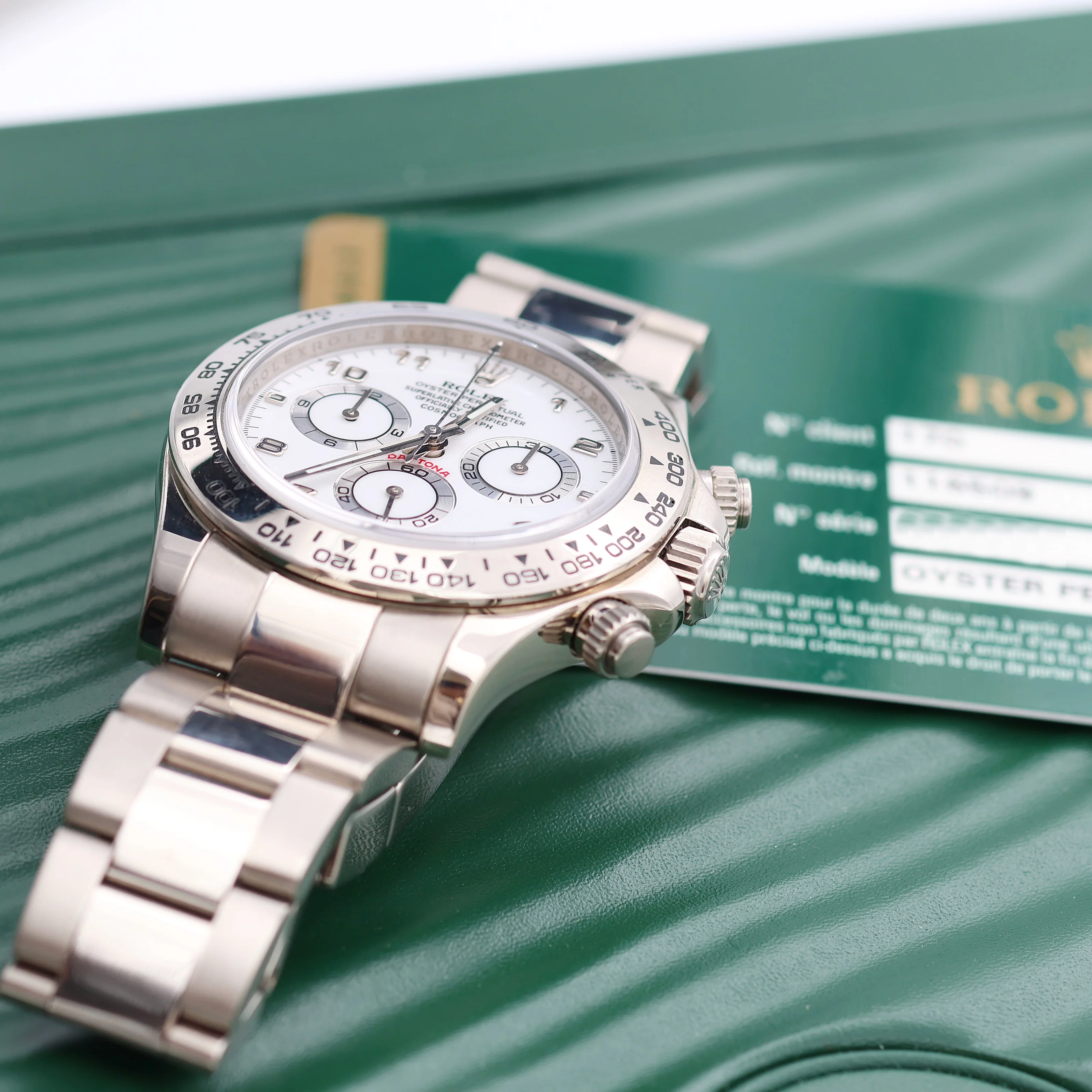 Rolex Daytona ref. 116509 - White Arabic Dial - Full Set - Image 4