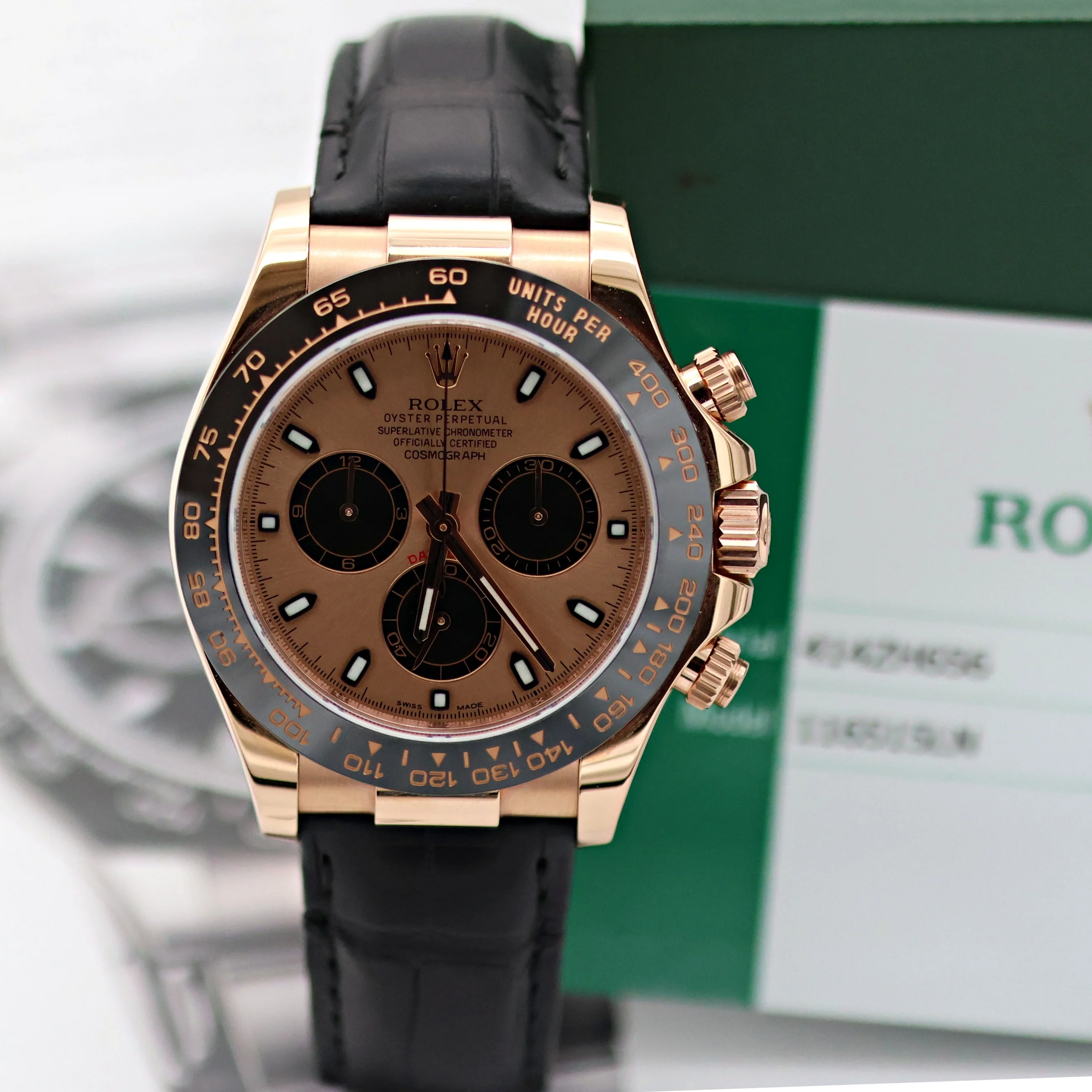 Rolex Daytona ref. 116515 Sundust Dial - Rubber-B strap - Full Set - Image 2