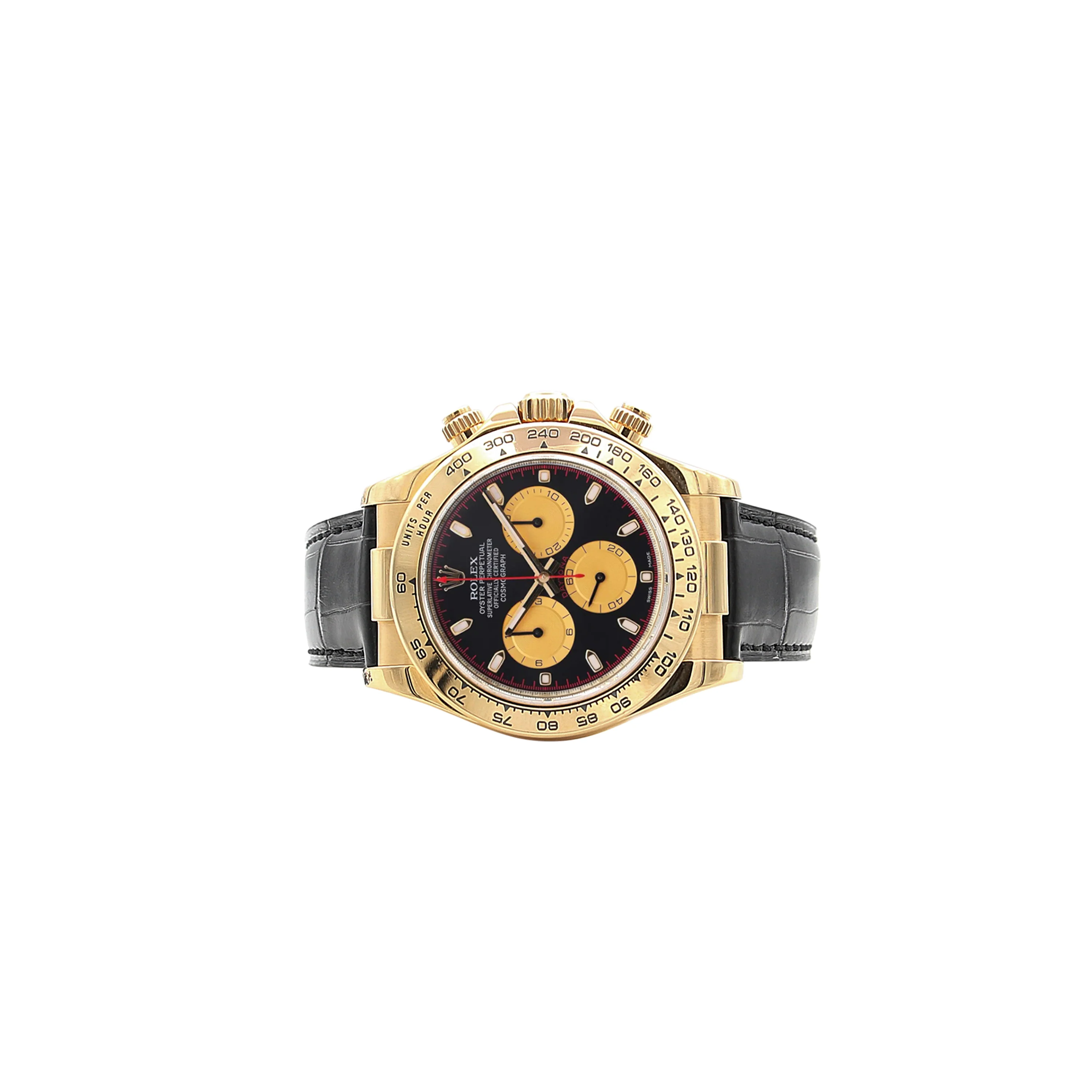 Rolex Daytona ref. 116518 - 18k Yellow Gold and Leather Strap - Paul Newman dial - Image 6