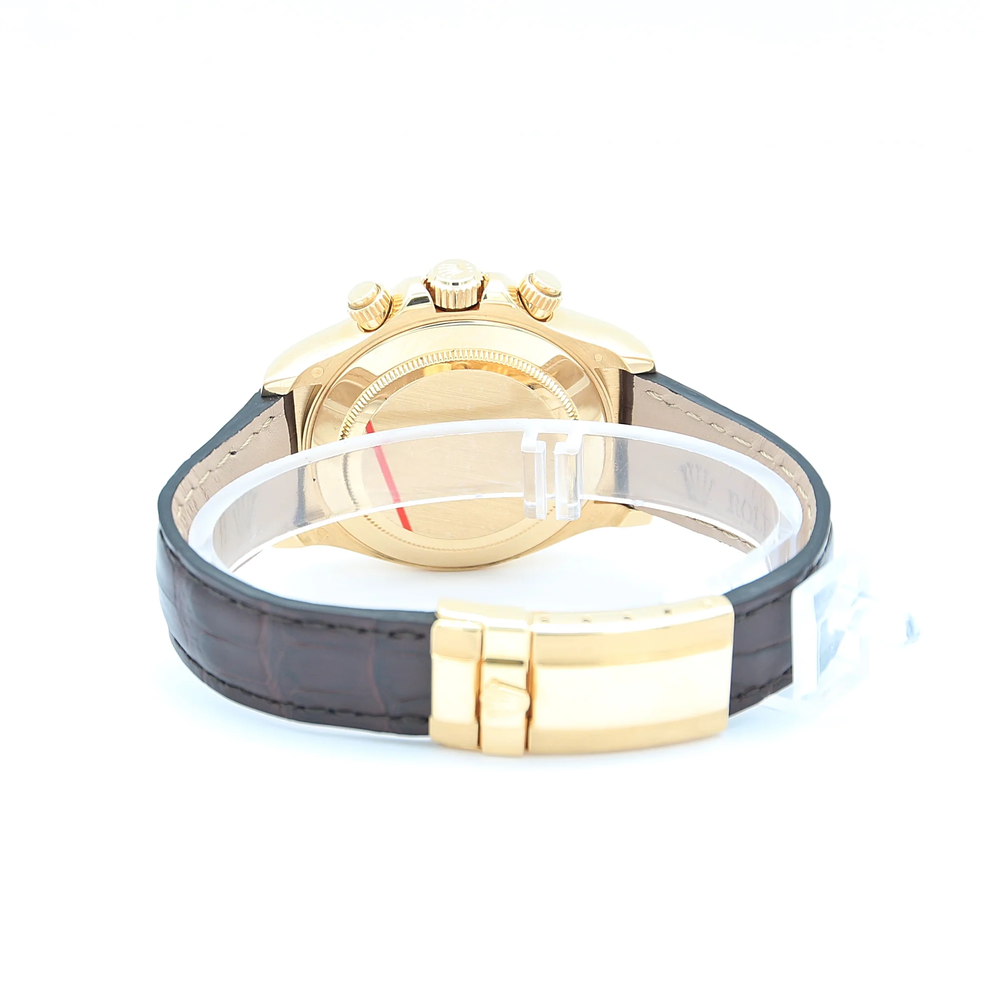 Rolex Daytona ref. 116518 - 18k Yellow Gold and Leather Strap - White dial - Image 6