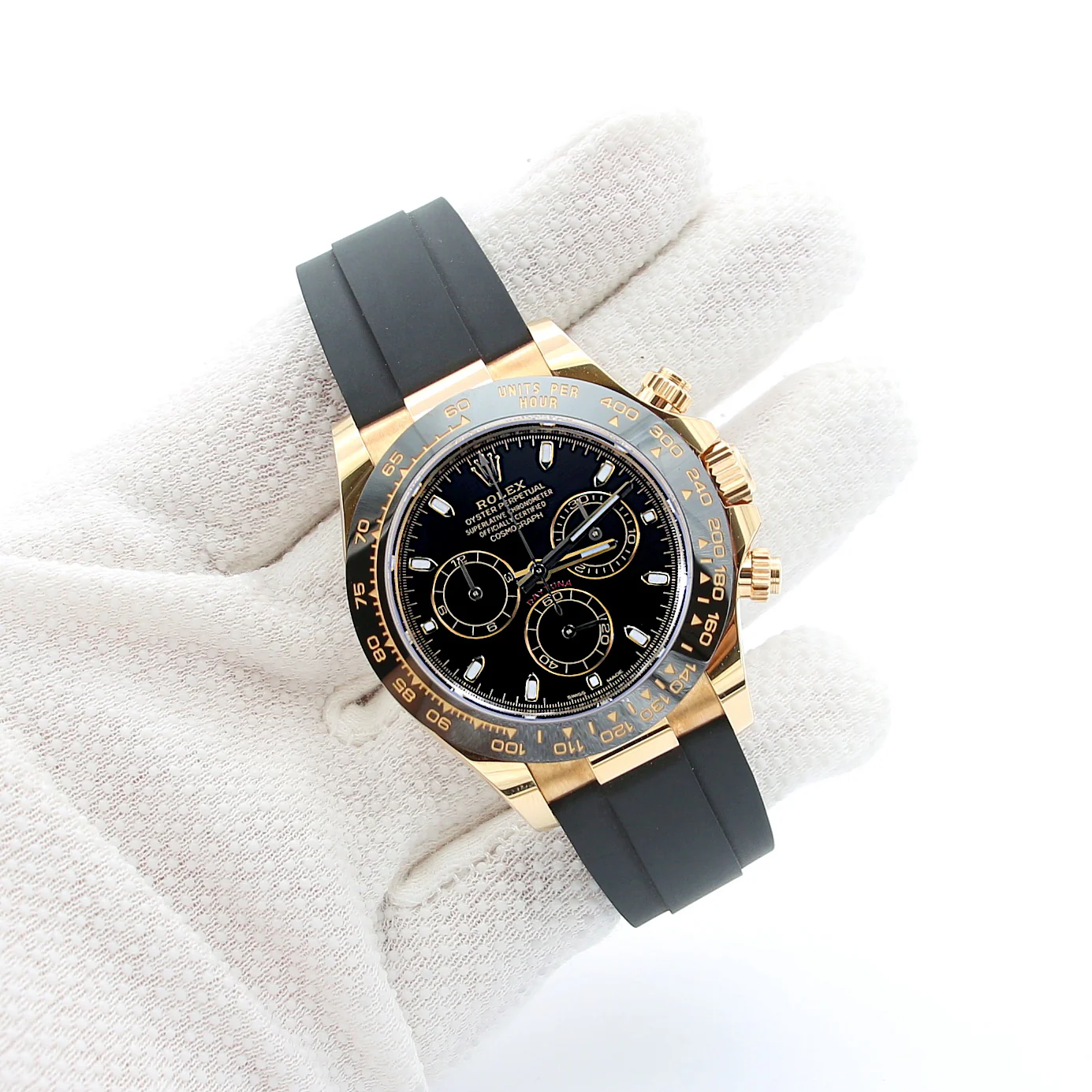 Rolex Daytona ref. 116518LN - Oysterflex - Black Dial with diamonds - Full Set - Image 3