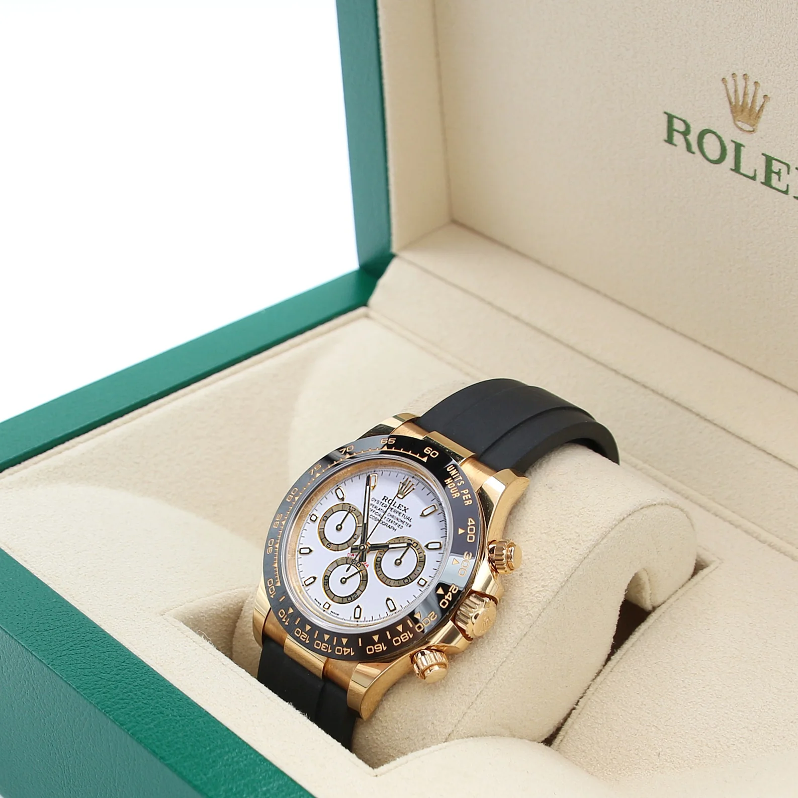 Rolex Daytona ref. 116518LN - Oysterflex - White Dial - Full Set - Image 2