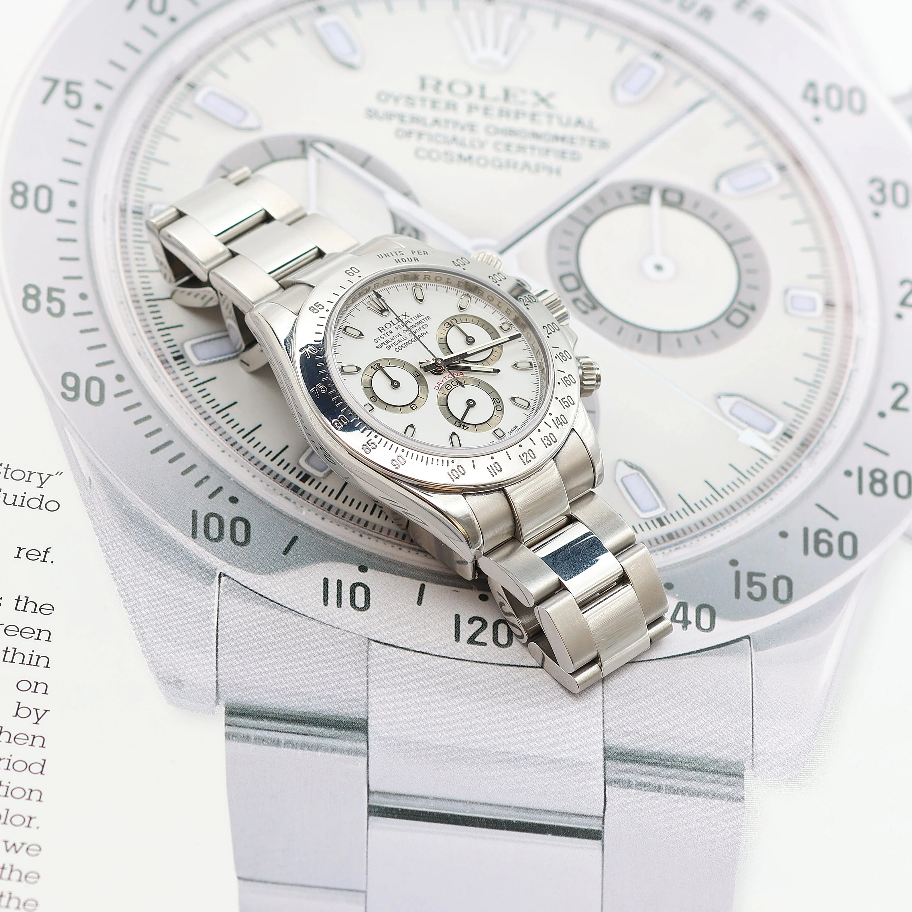 Rolex Daytona ref. 116520 White dial - Long Clasp - Image 5