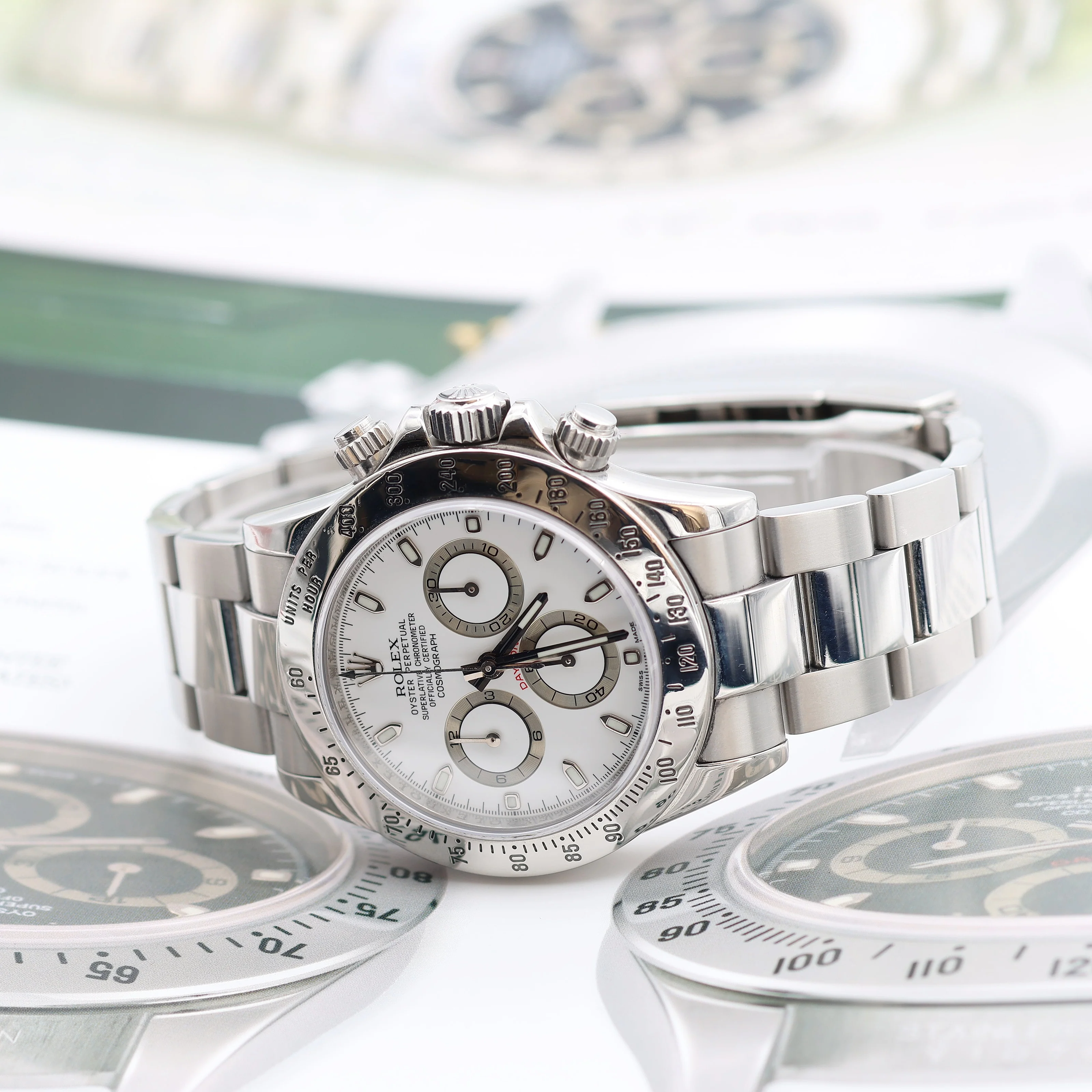 Rolex Daytona ref. 116520 White dial - Long Clasp - Image 7