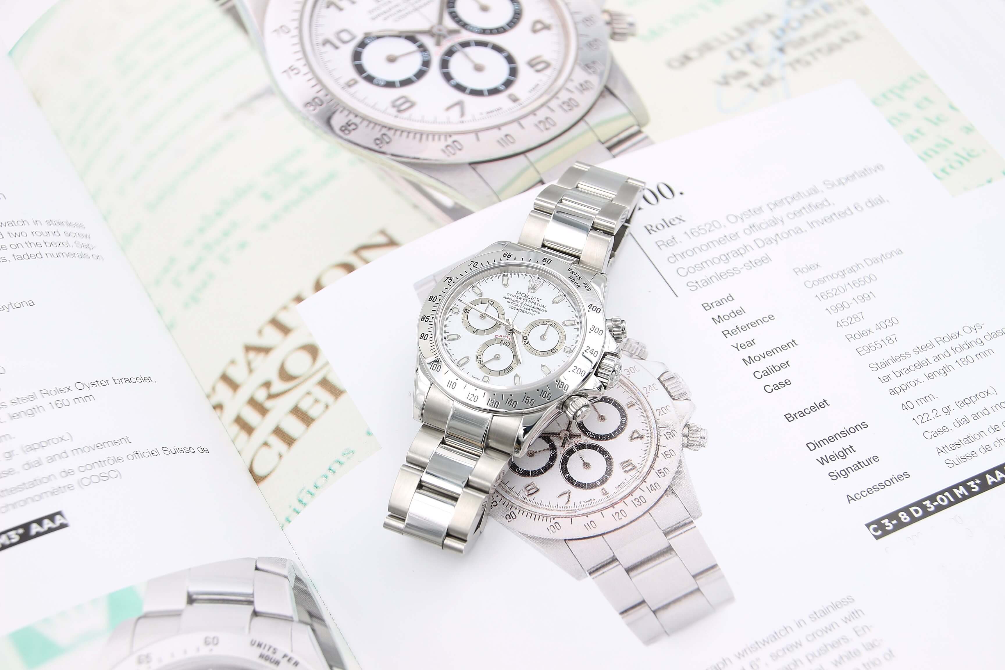 Rolex Daytona ref. 116520 White Dial - Full Set - Image 5