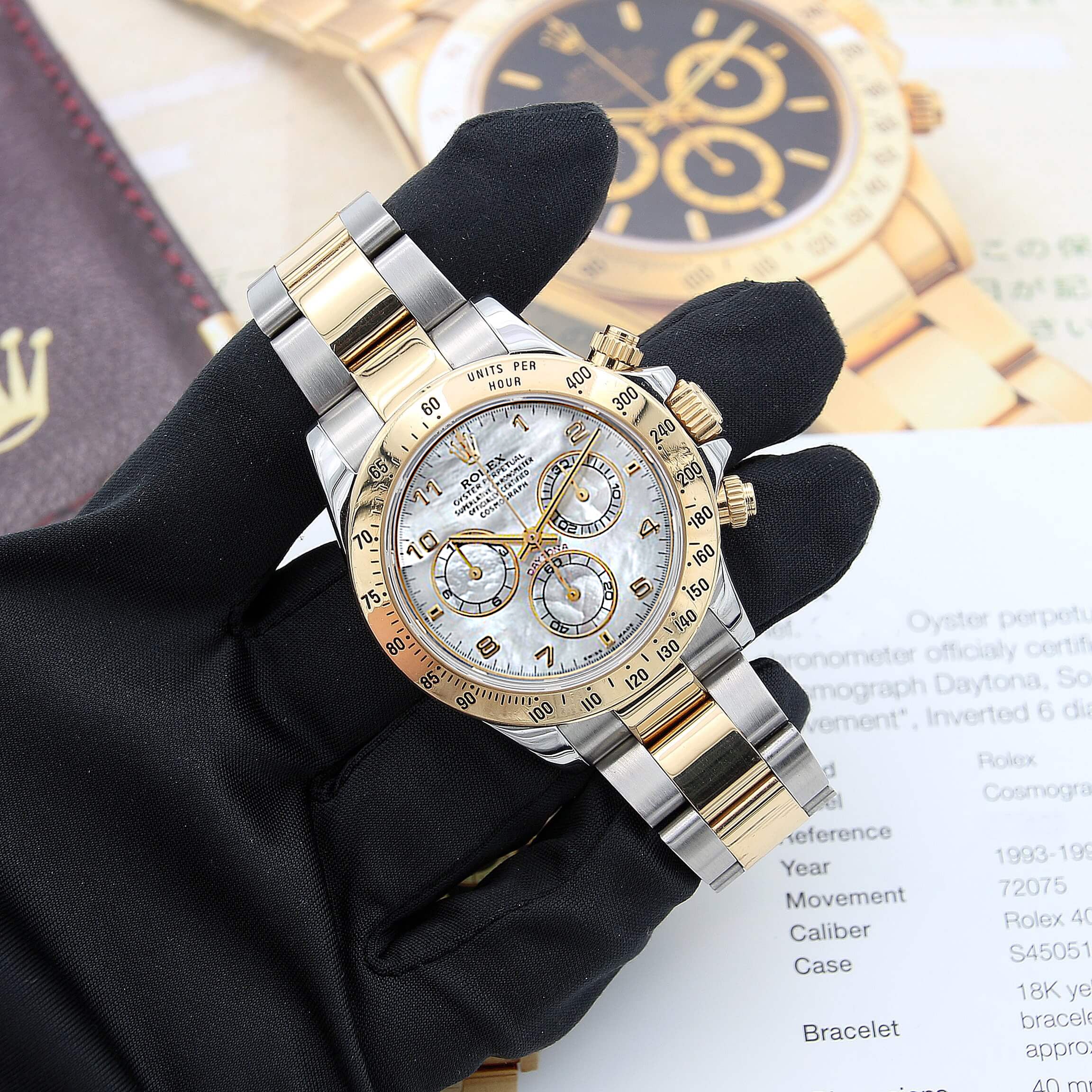 Rolex Daytona ref. 116523 MOP Arabic dial - Full Set - Image 3