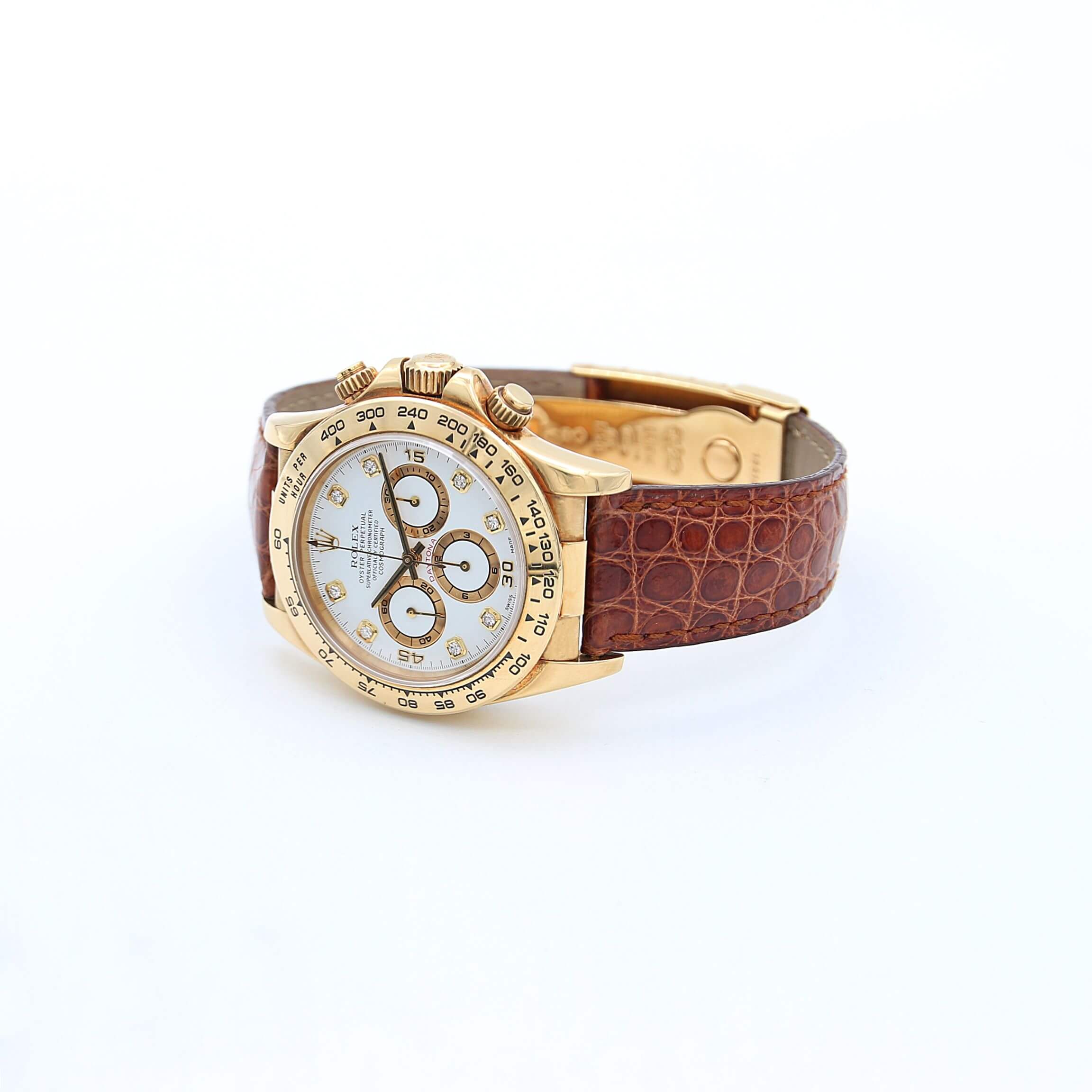 Rolex Daytona ref. 16518G - White Diamonds Dial - Full Set - Image 4