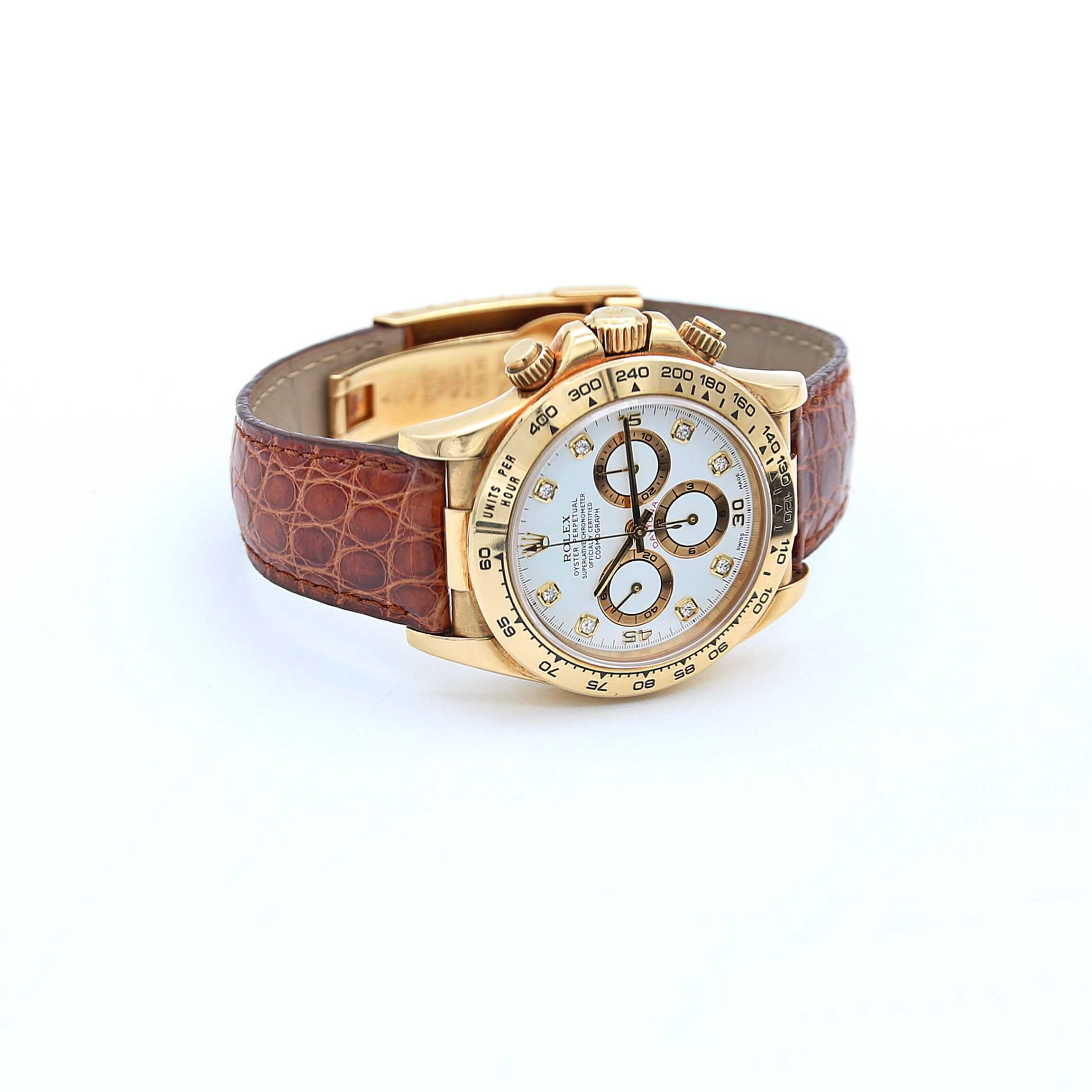 Rolex Daytona ref. 16518G - White Diamonds Dial - Full Set - Image 5