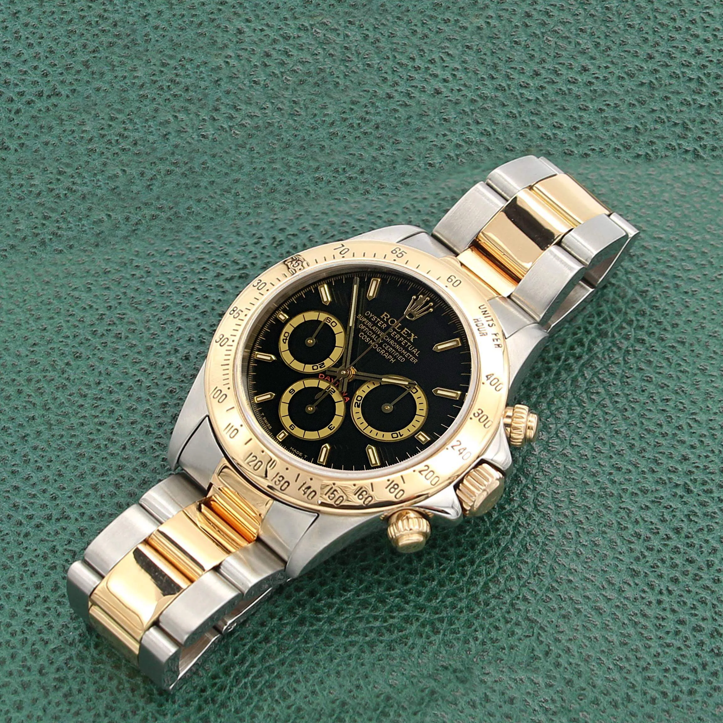 Rolex Daytona ref. 16523 Steel and Gold Black Dial Oyster Bracelet - Full Set - Image 3