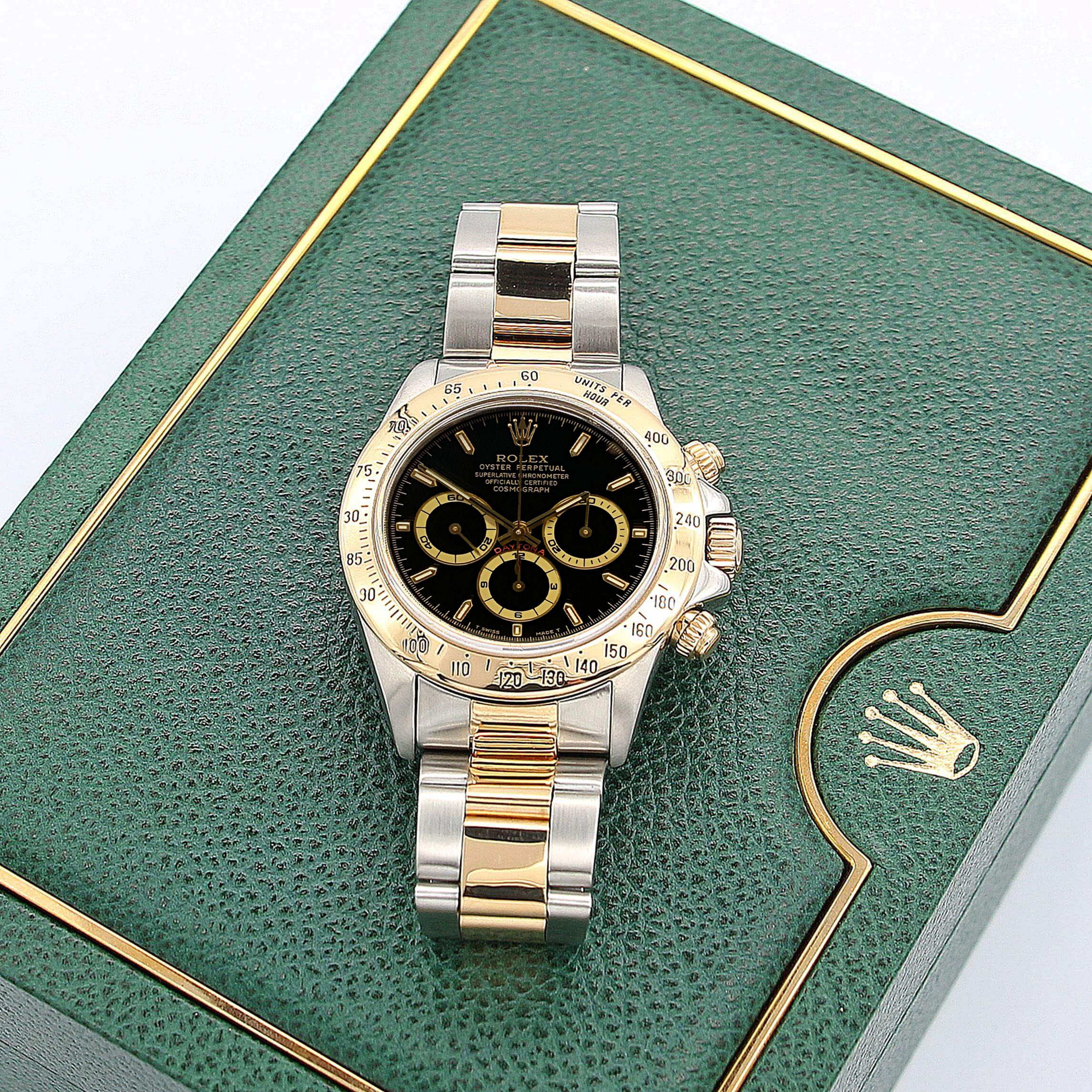 Rolex Daytona ref. 16523 Steel and Gold Black Dial Oyster Bracelet - Full Set - Image 5