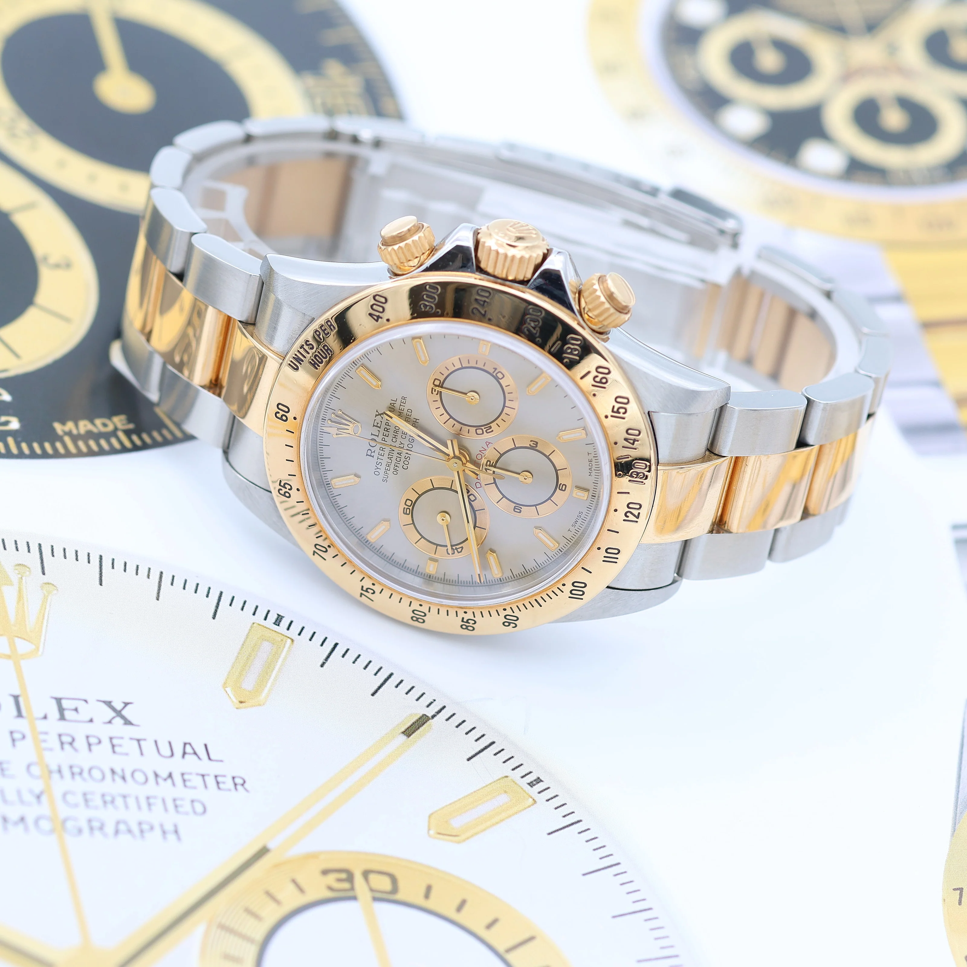 Rolex Daytona ref. 16523 Steel and Gold Grey Dial Oyster Bracelet - Image 10