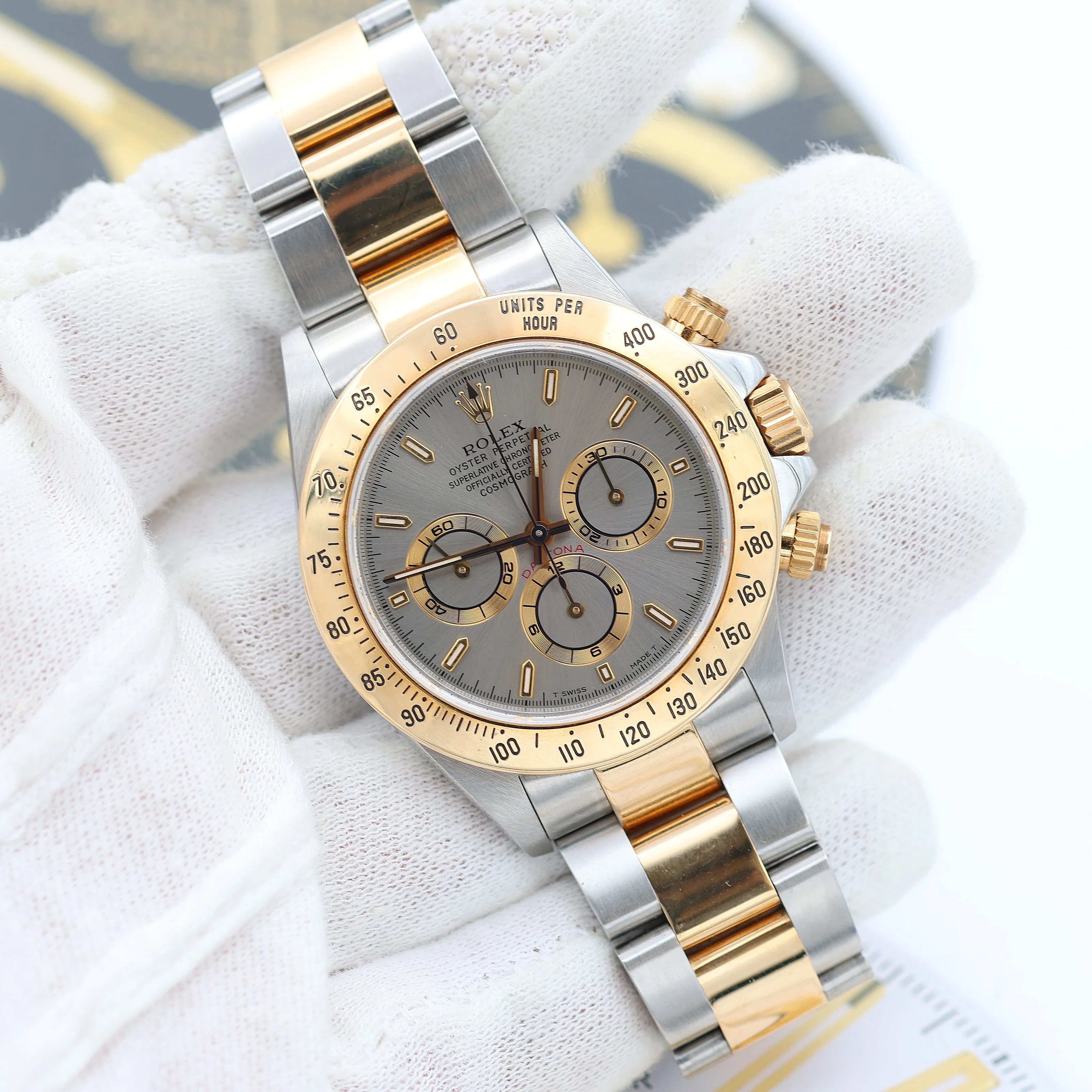 Rolex Daytona ref. 16523 Steel and Gold Grey Dial Oyster Bracelet - Image 5