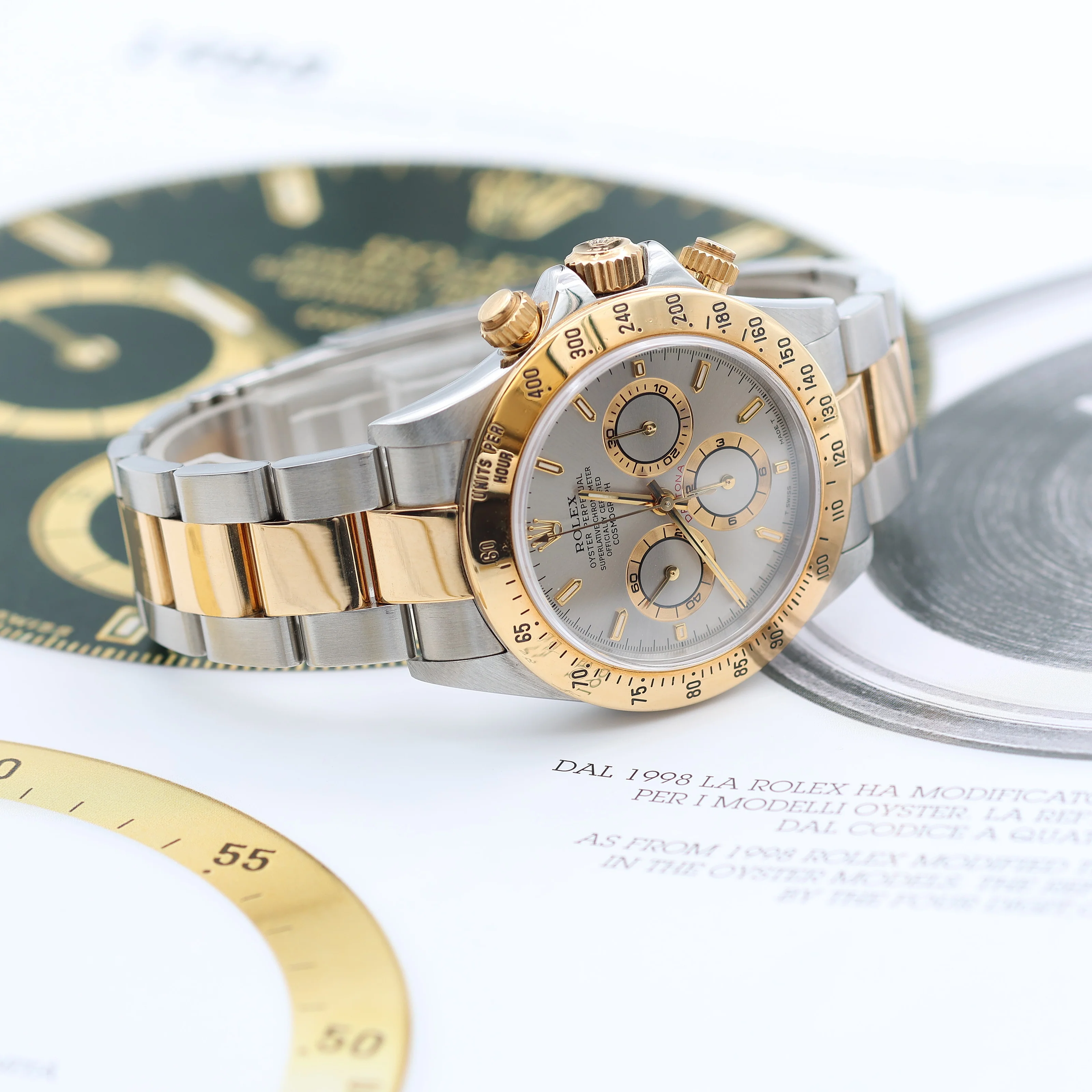 Rolex Daytona ref. 16523 Steel and Gold Grey Dial Oyster Bracelet - Image 7