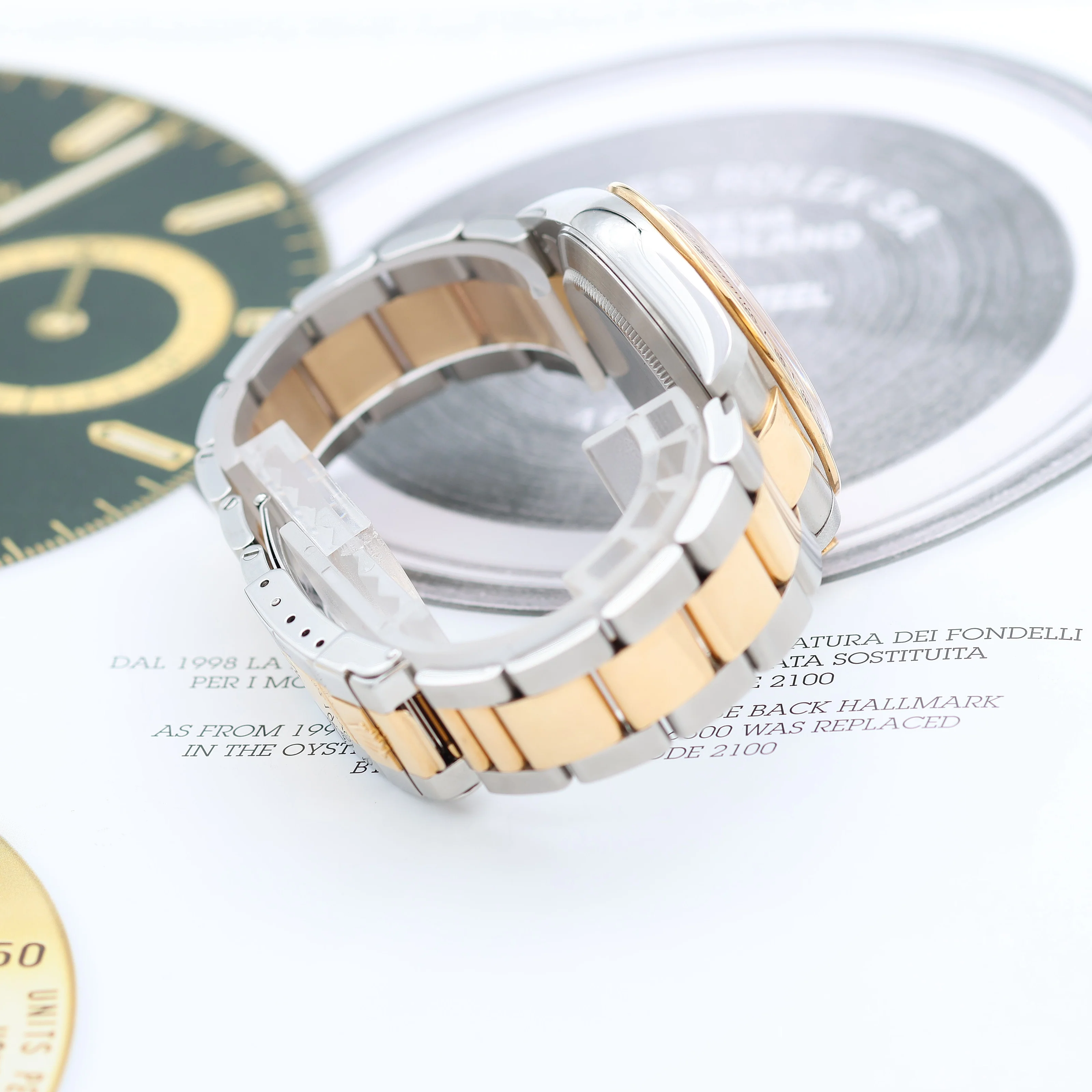 Rolex Daytona ref. 16523 Steel and Gold White Dial with Rolex Service - Image 12