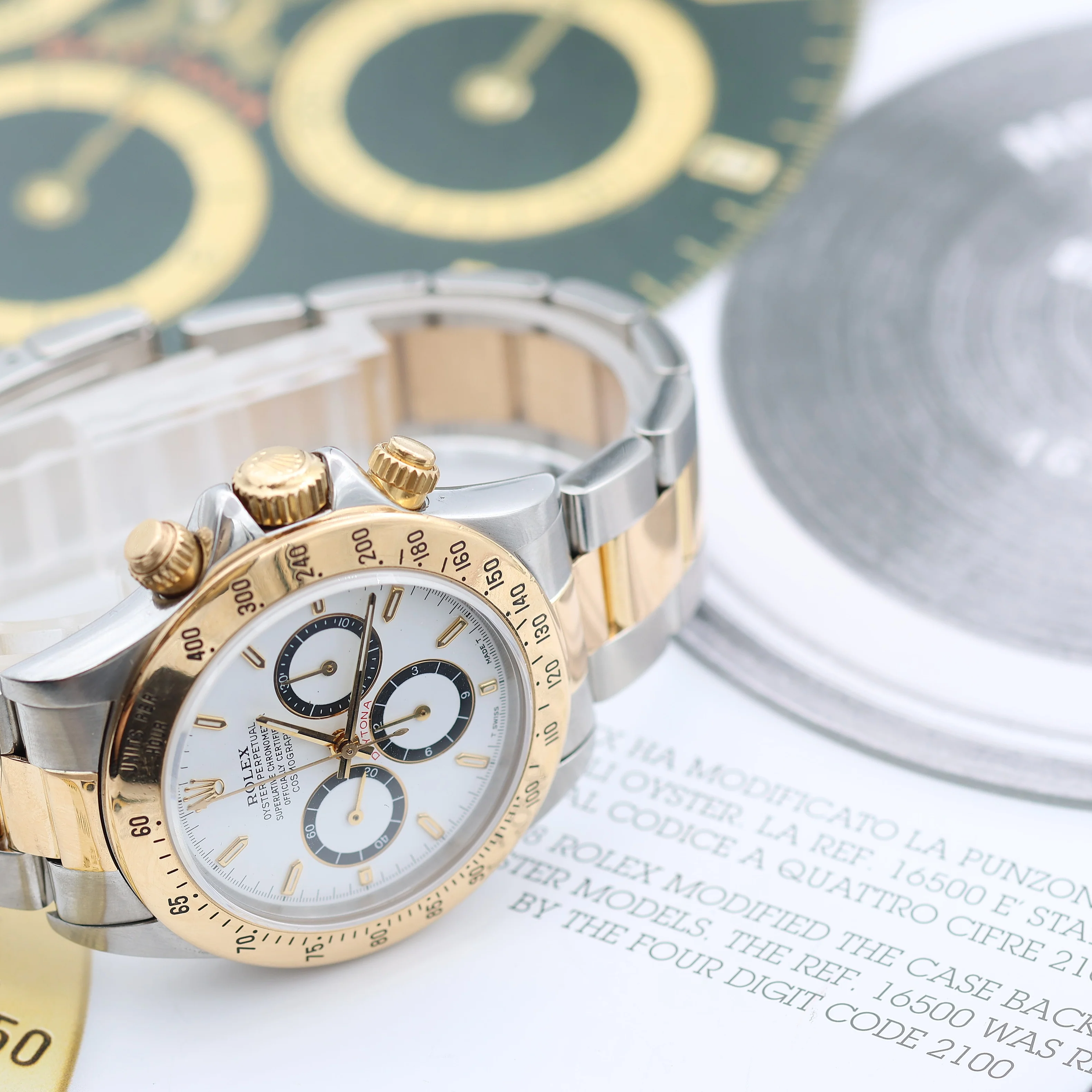 Rolex Daytona ref. 16523 - White Dial Black Subs - Image 6