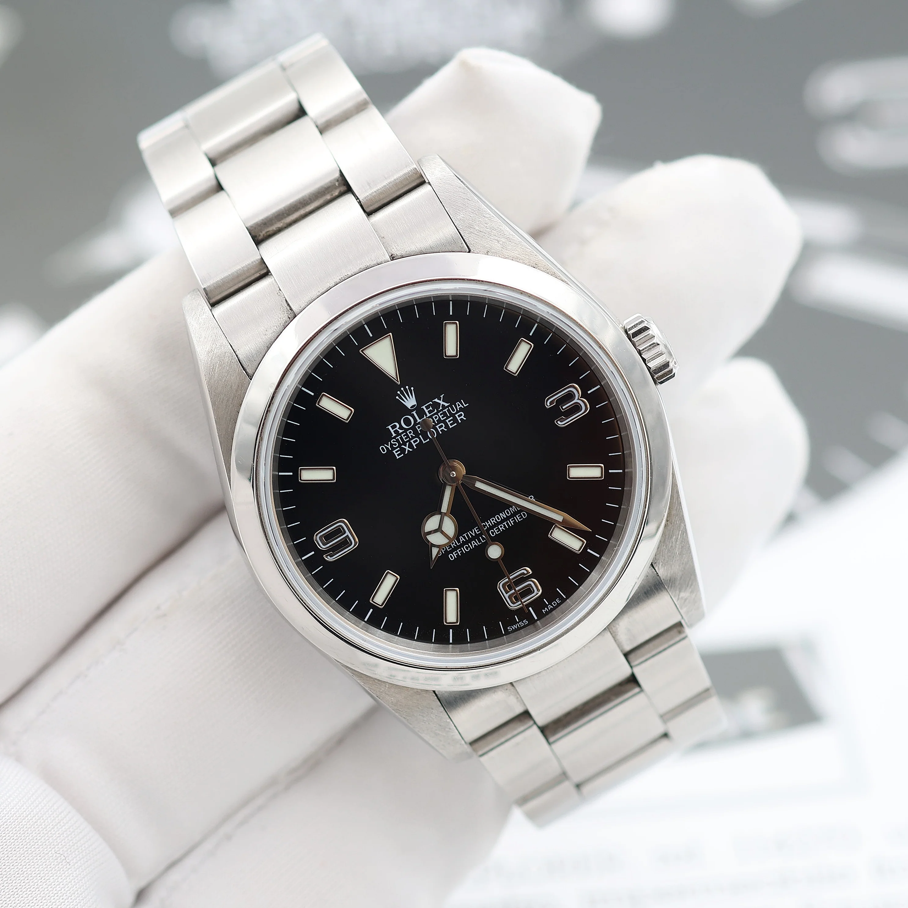 Role Explorer ref. 114270 Oyster bracelet - Full Set - Image 3