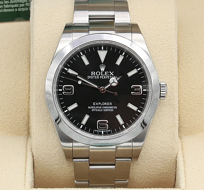 Rolex Explorer ref. 214270 39mm Oyster Bracelet - Full Set - Image 3