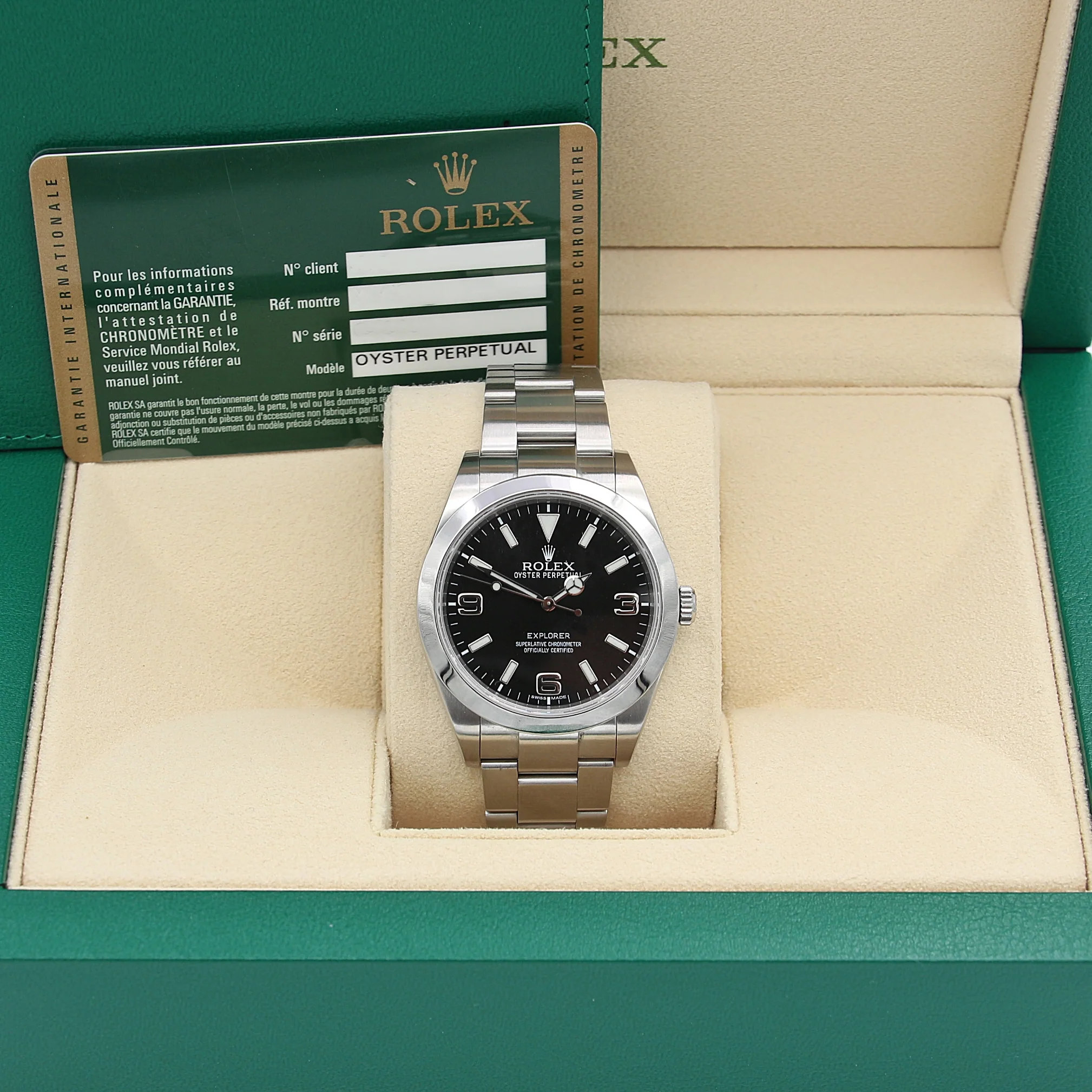 Rolex Explorer ref. 214270 39mm Oyster Bracelet - Full Set - Image 4