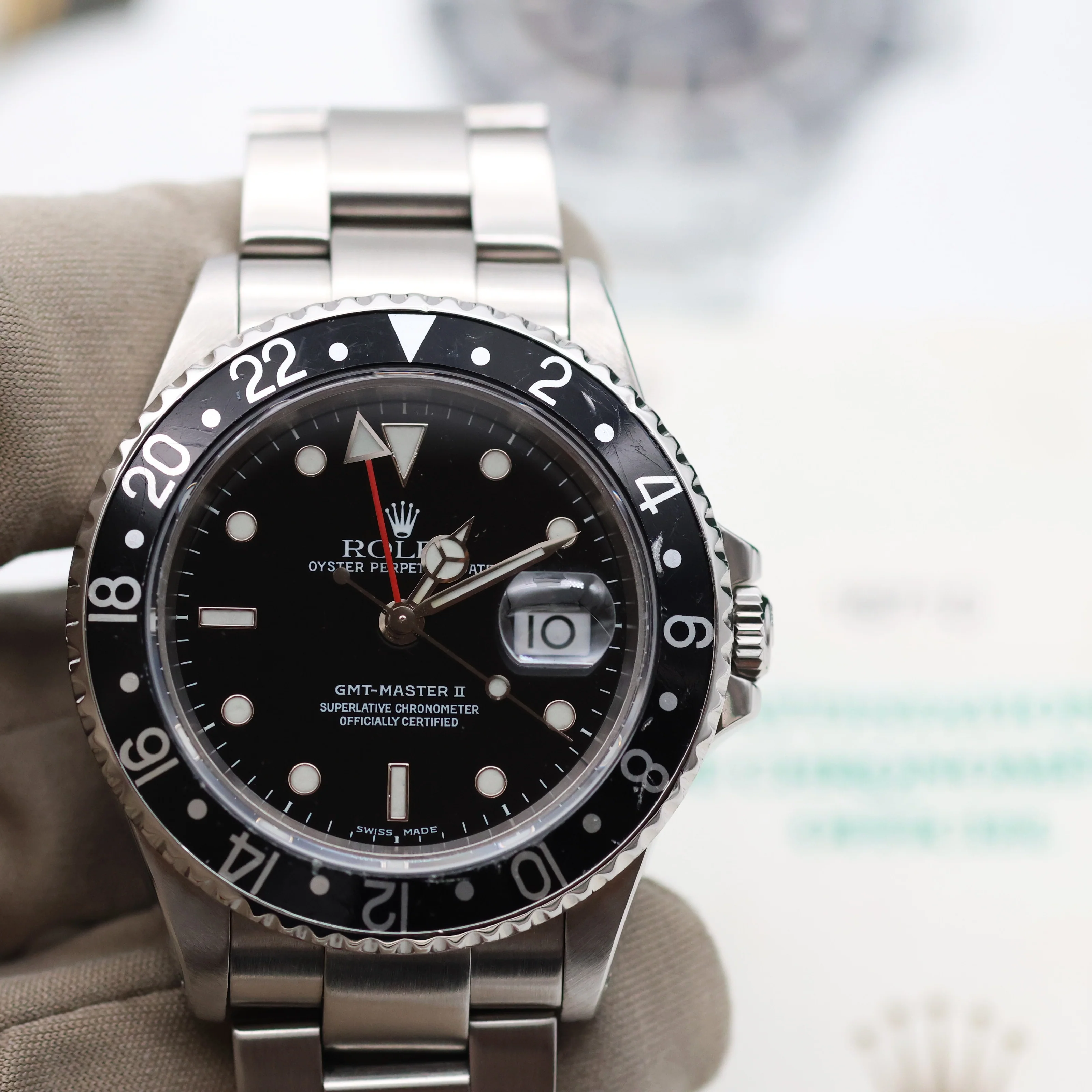 Rolex GMT Master II 16710 - Black Bezel - Full Set - Image 3