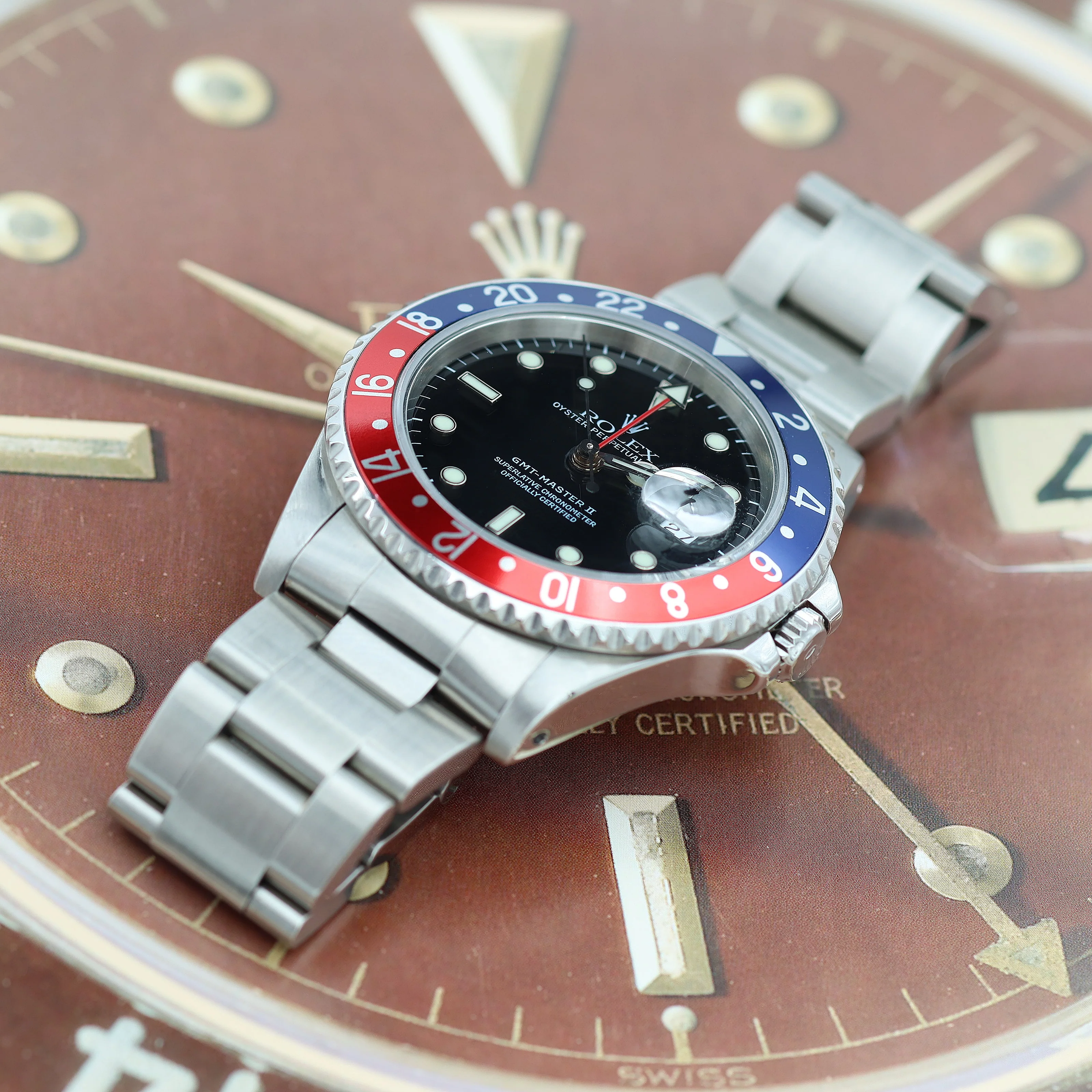 Rolex GMT Master II 16710 - Pepsi Bezel "Tritium" - Full Set - Image 5