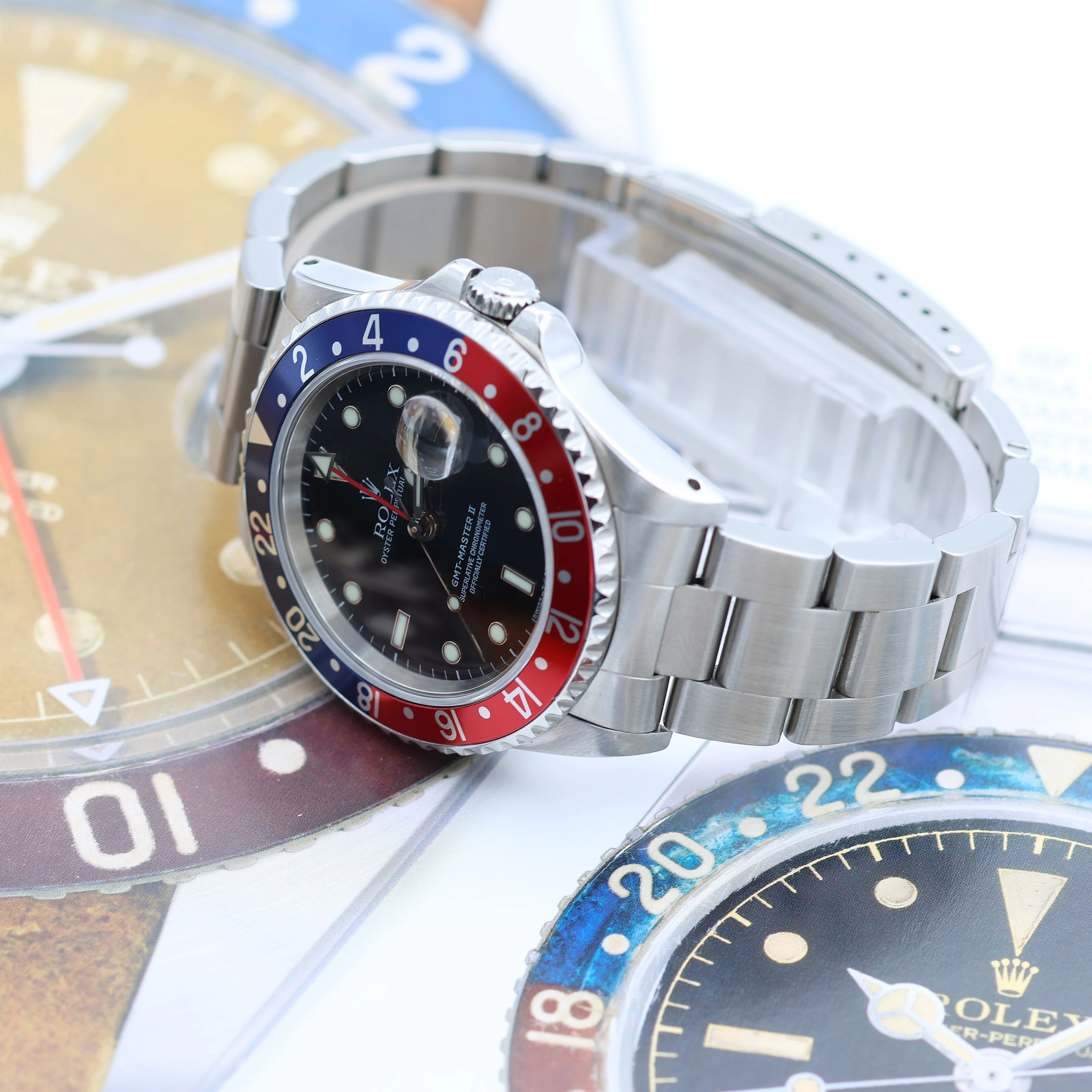 Rolex GMT Master II 16710 - Pepsi Bezel "Tritium" - Full Set - Image 6