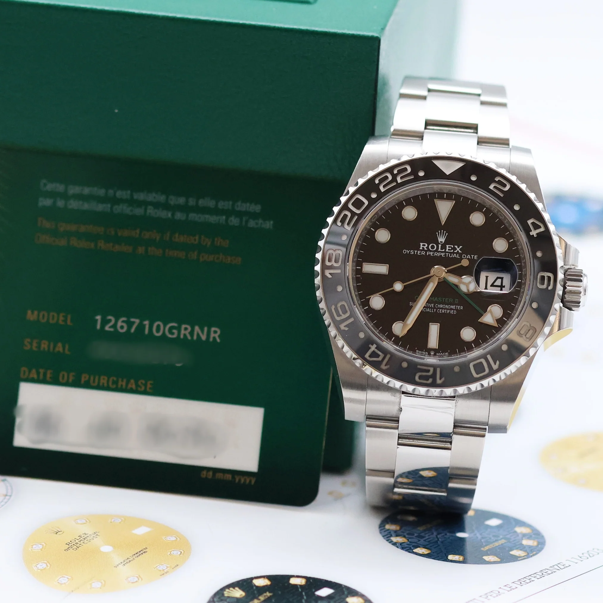 Rolex GMT Master II ref. 126710GRNR with Oyster - Full Set - "Bruce Wayne" GMT - Image 3