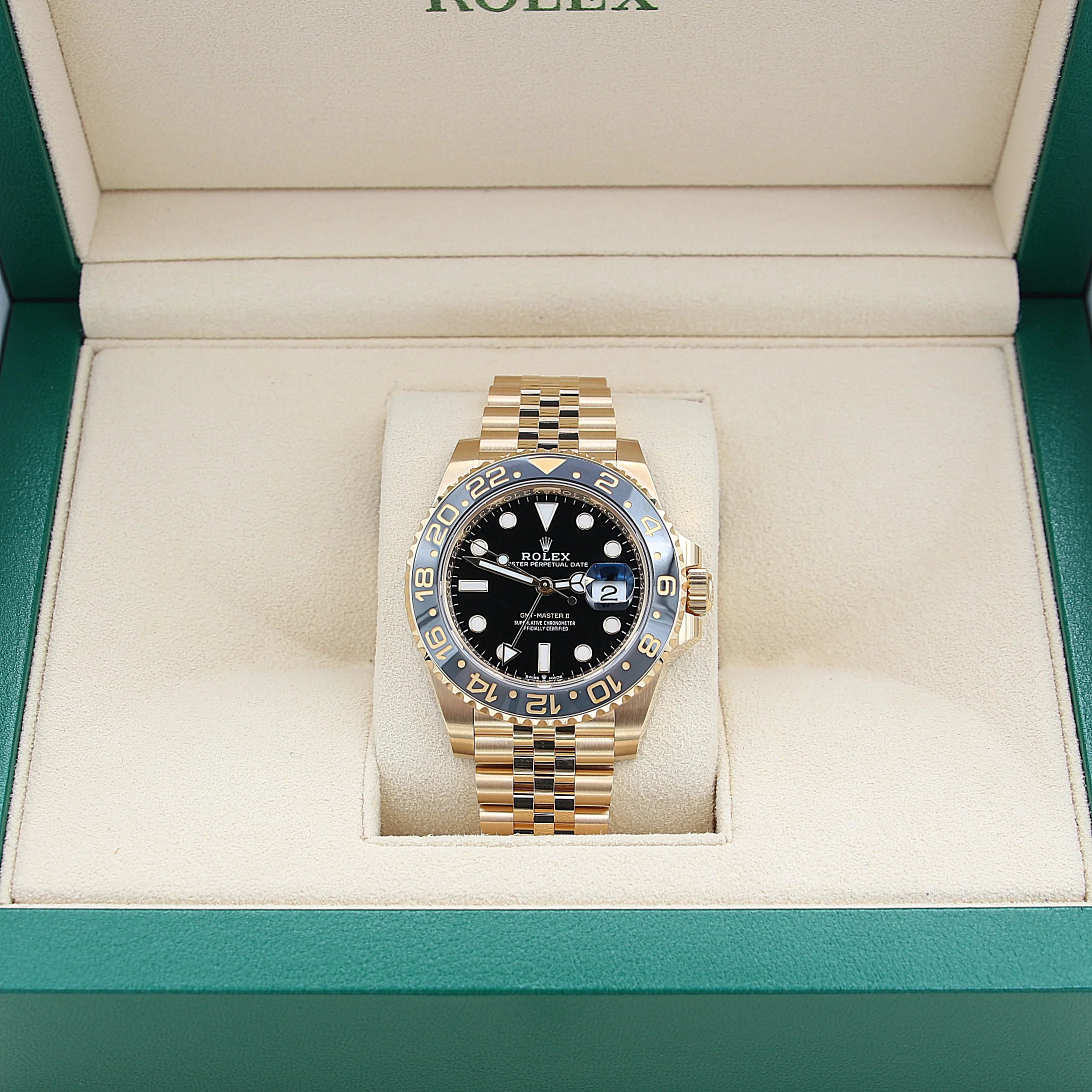 Rolex GMT Master II ref. 126718GRNR - 18K Gold Jubilee - Full Set - Image 3
