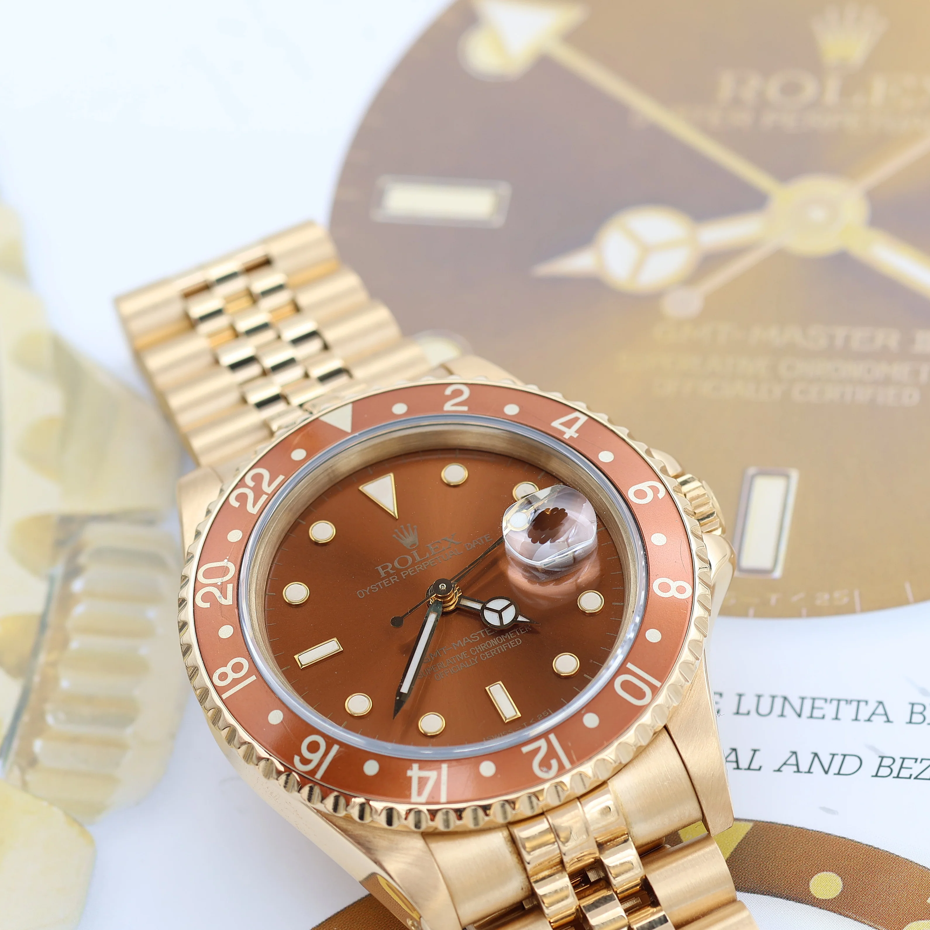 Rolex GMT Master II ref. 16718 Bronze/Tiger Eye Dial Jubilee Bracelet - Image 6