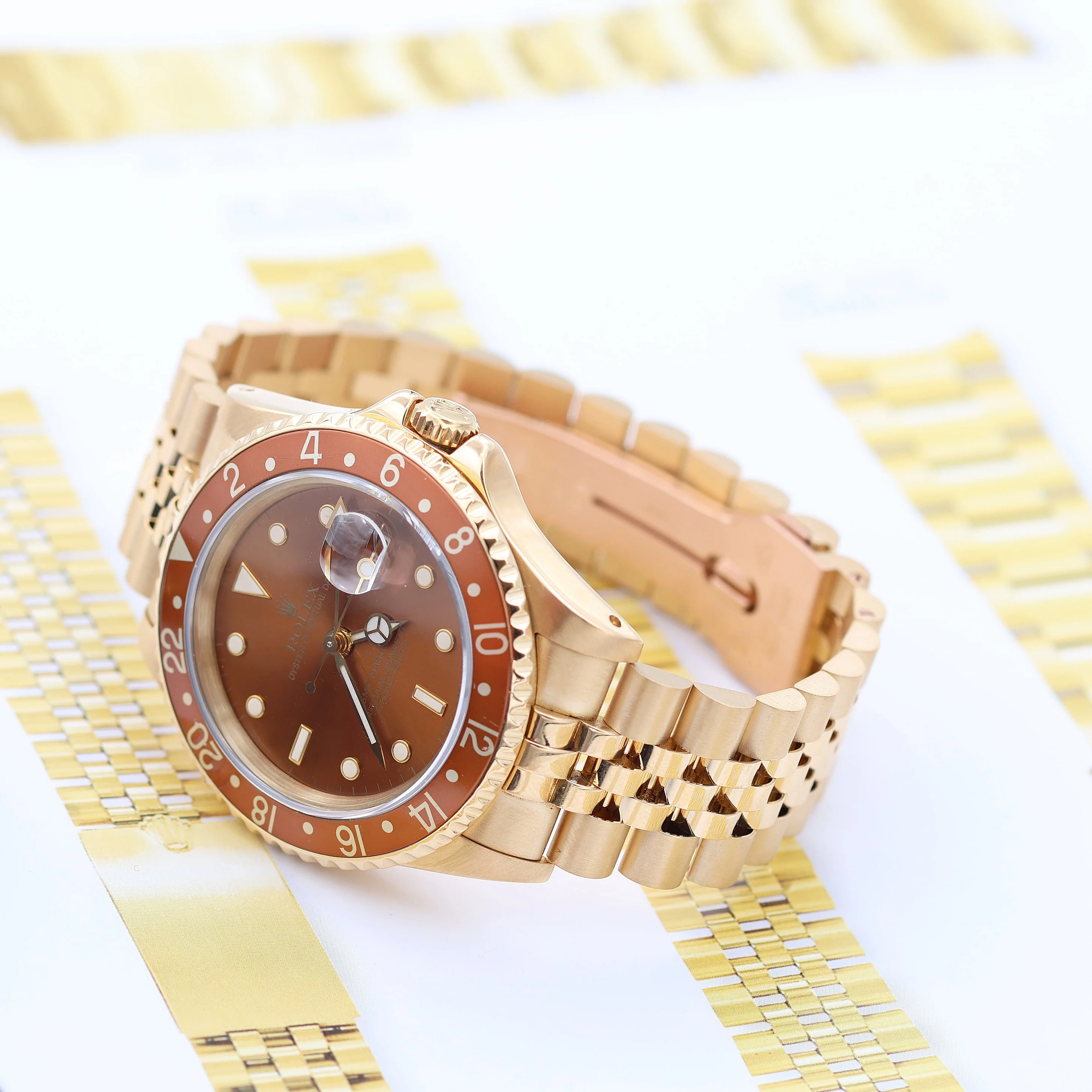 Rolex GMT Master II ref. 16718 Bronze/Tiger Eye Dial Jubilee Bracelet - Image 7