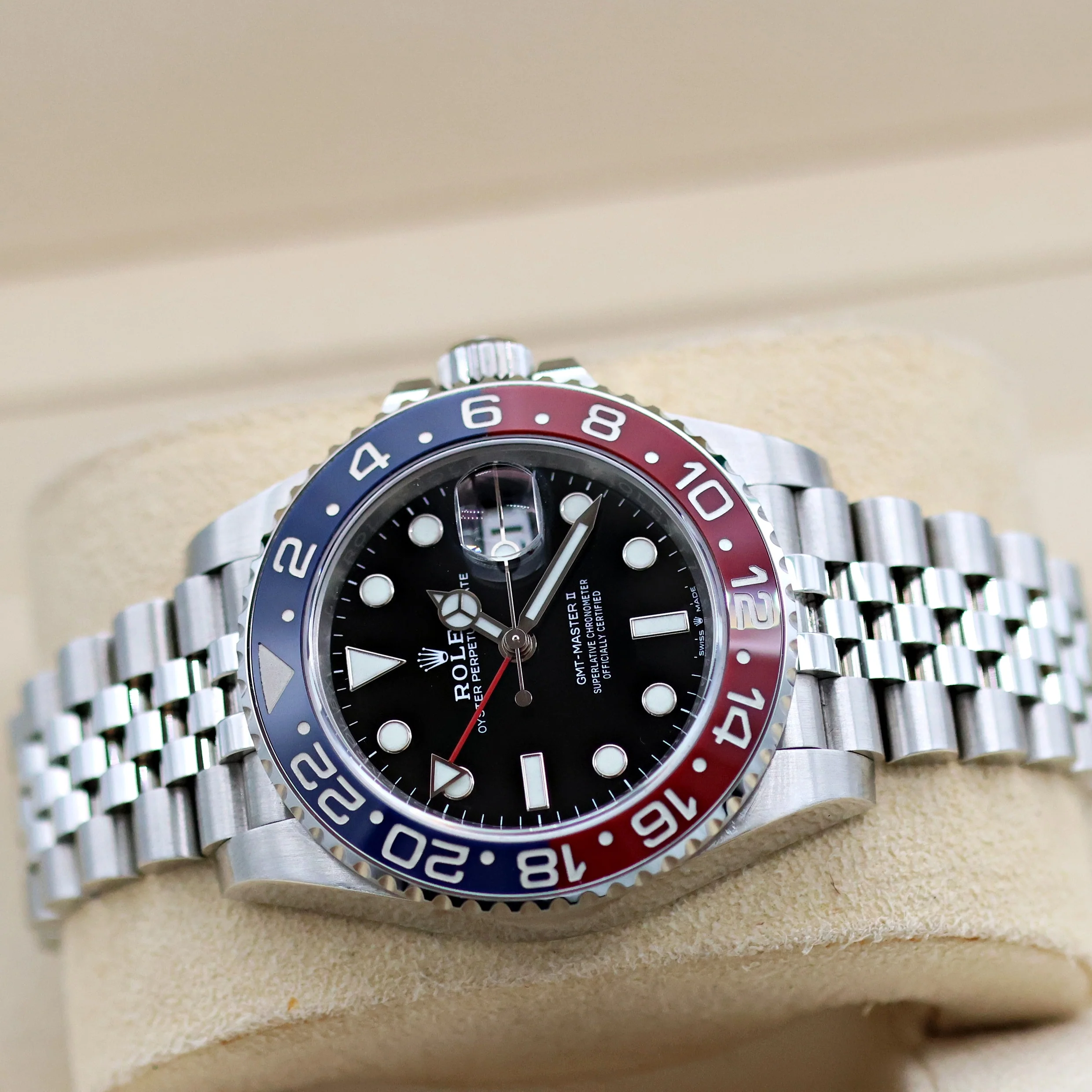 Rolex GMT Master ref. 126710BLRO - Jubilee Bracelet - Full Set - Image 2