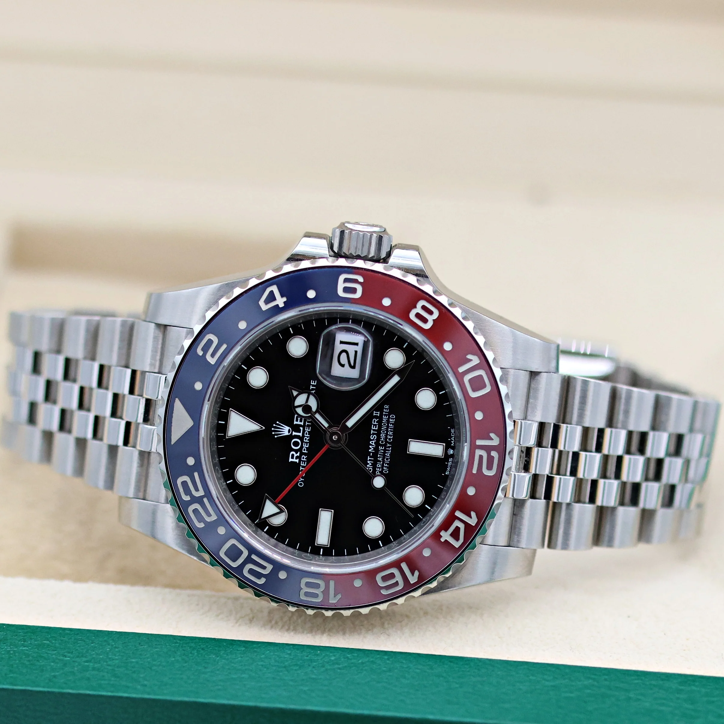 Rolex GMT Master ref. 126710BLRO - Jubilee Bracelet - Full Set - Image 3
