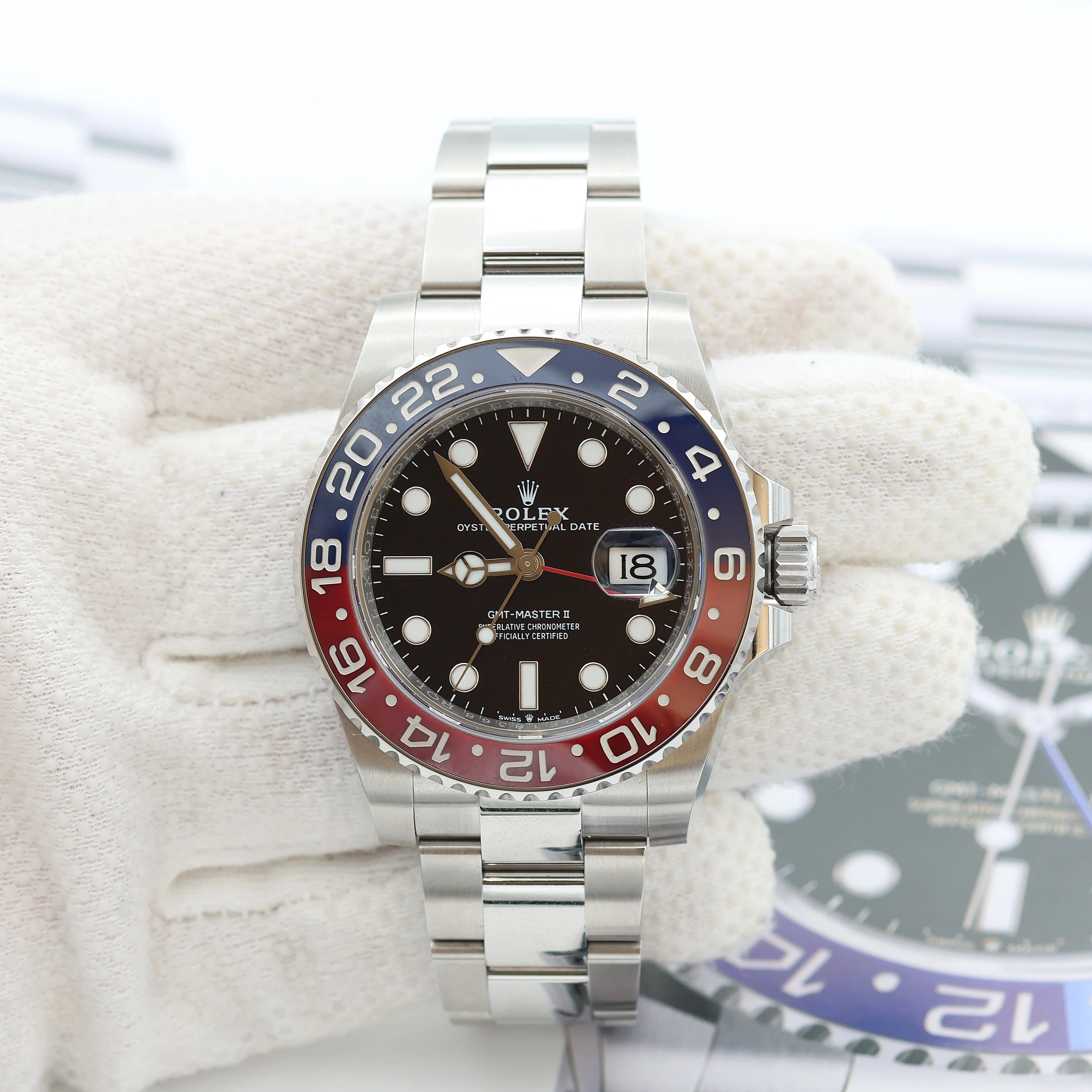 ON SALE: Rolex GMT Master ref. 126710BLRO - Oyster Bracelet - Full Set - Image 8
