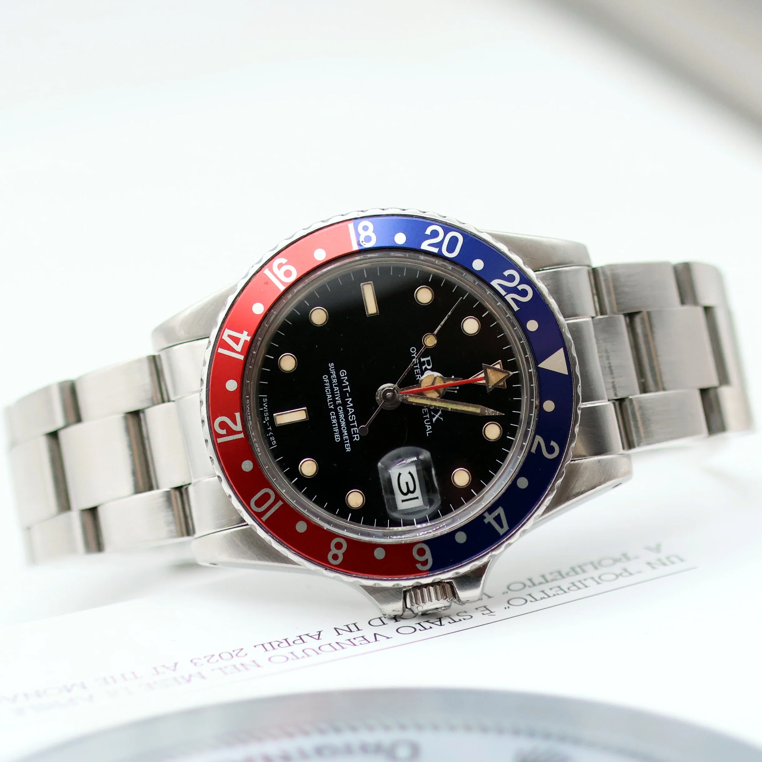 Rolex GMT-Master ref. 16750 - "Pepsi" Bezel - Oyster Bracelet - Image 11