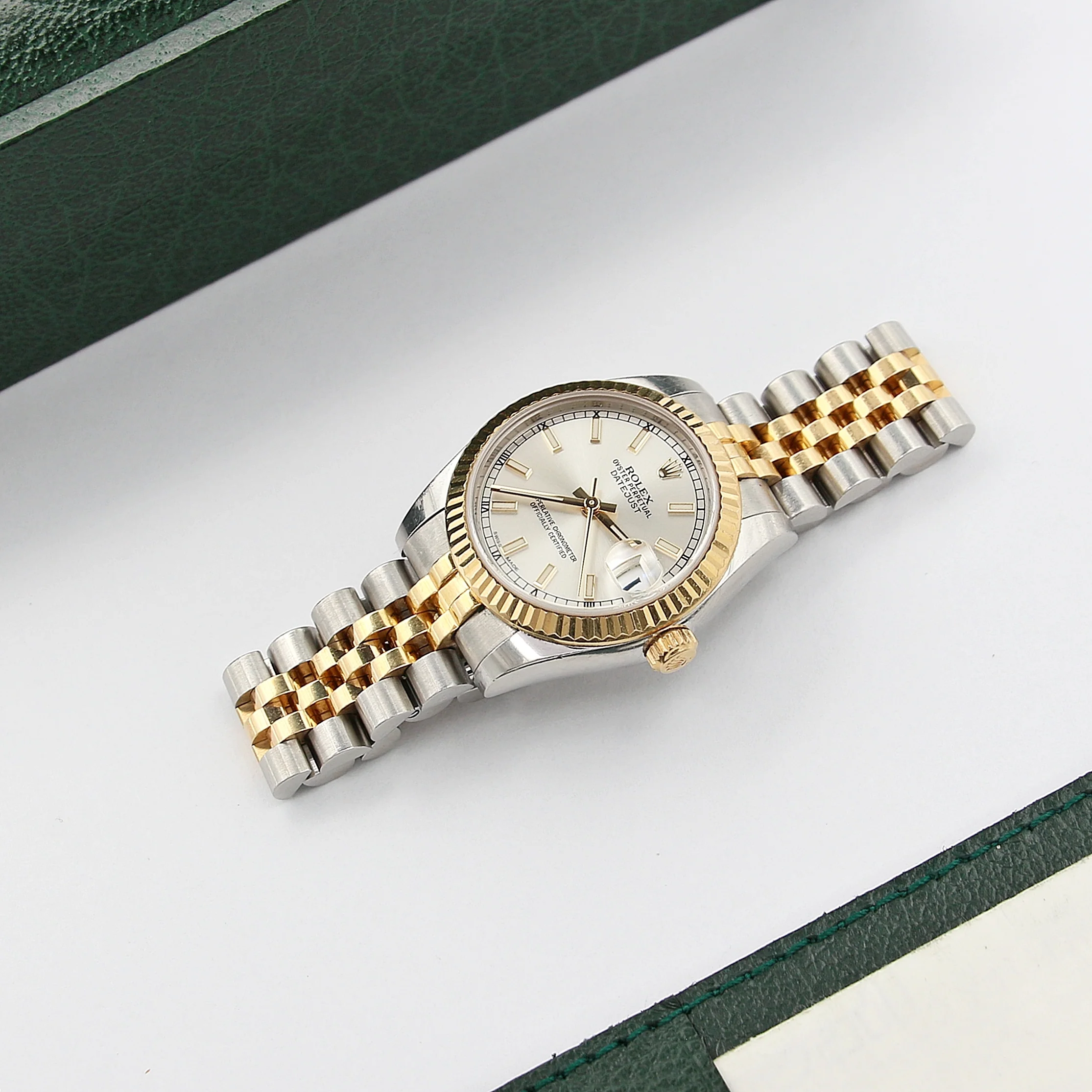 Rolex Lady-Datejust 31mm ref. 178273 Silver Dial Jubilee bracelet - Full Set - Image 2
