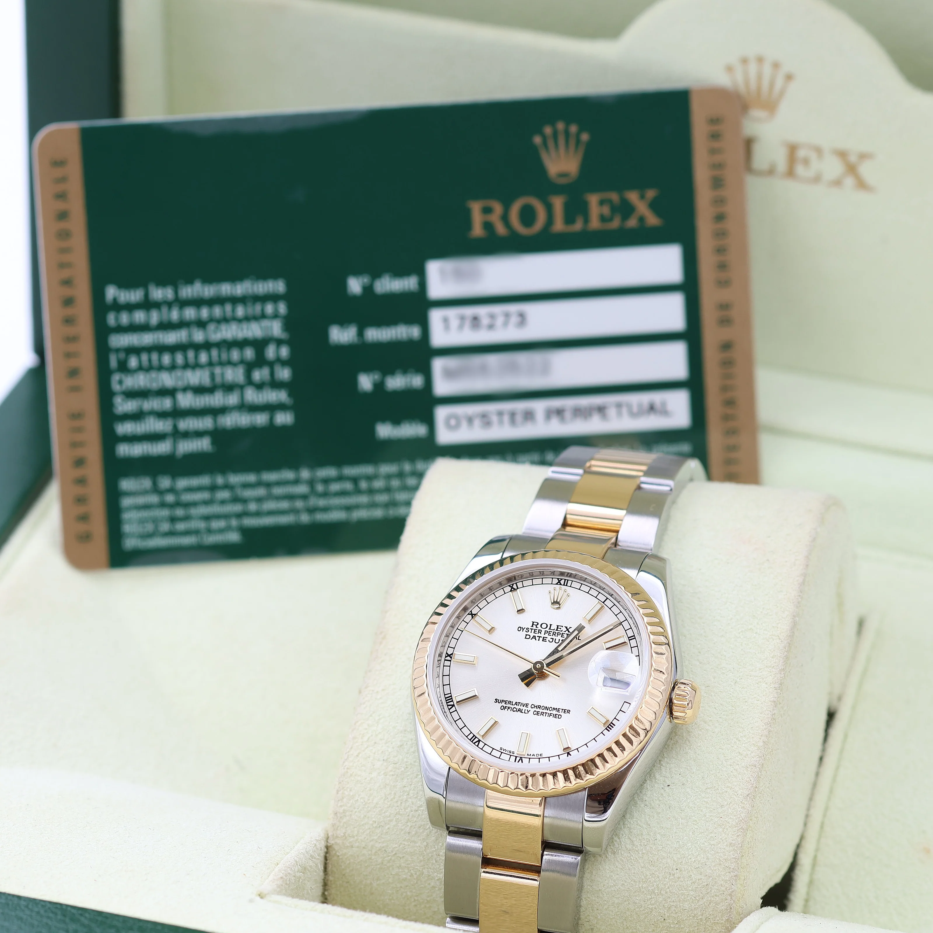 Rolex Lady-Datejust 31mm ref. 178273 Silver Dial Oyster bracelet - Full Set - Image 2