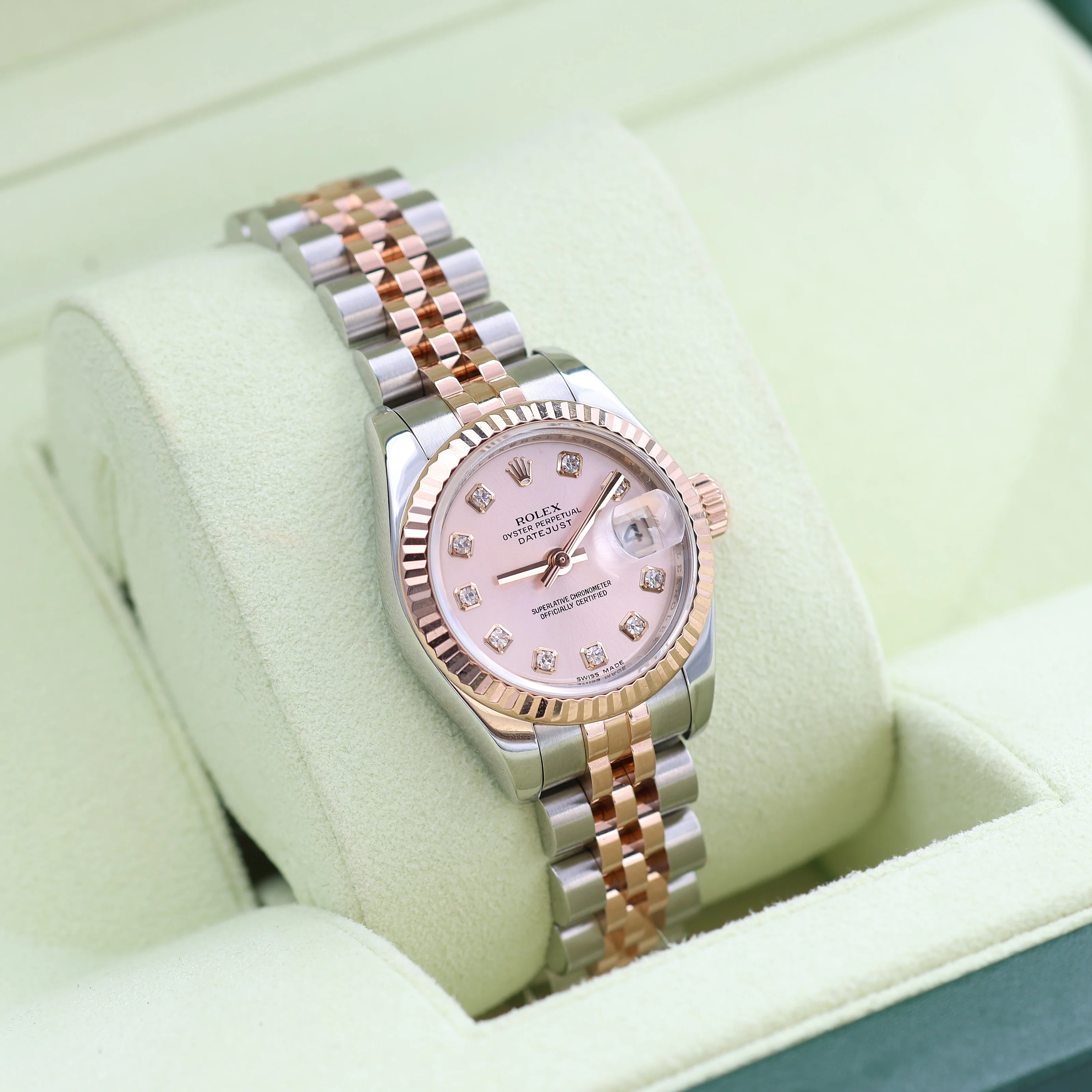 Rolex Lady Datejust ref. 179171 Sundust Diamonds - Full set